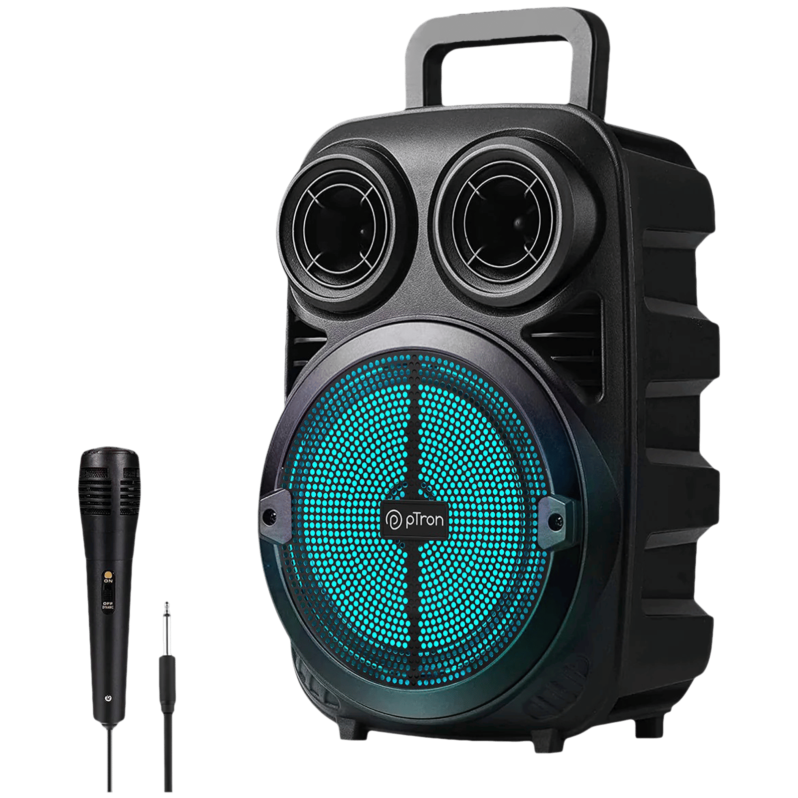 pTron Fusion Stage 20W Bluetooth Party Speaker with Mic (Integrated Controls, Mono Channel, Black) pTron Fusion Stage 20W Bluetooth Party Speaker with Mic (Integrated Controls, Mono Channel, Black)_2