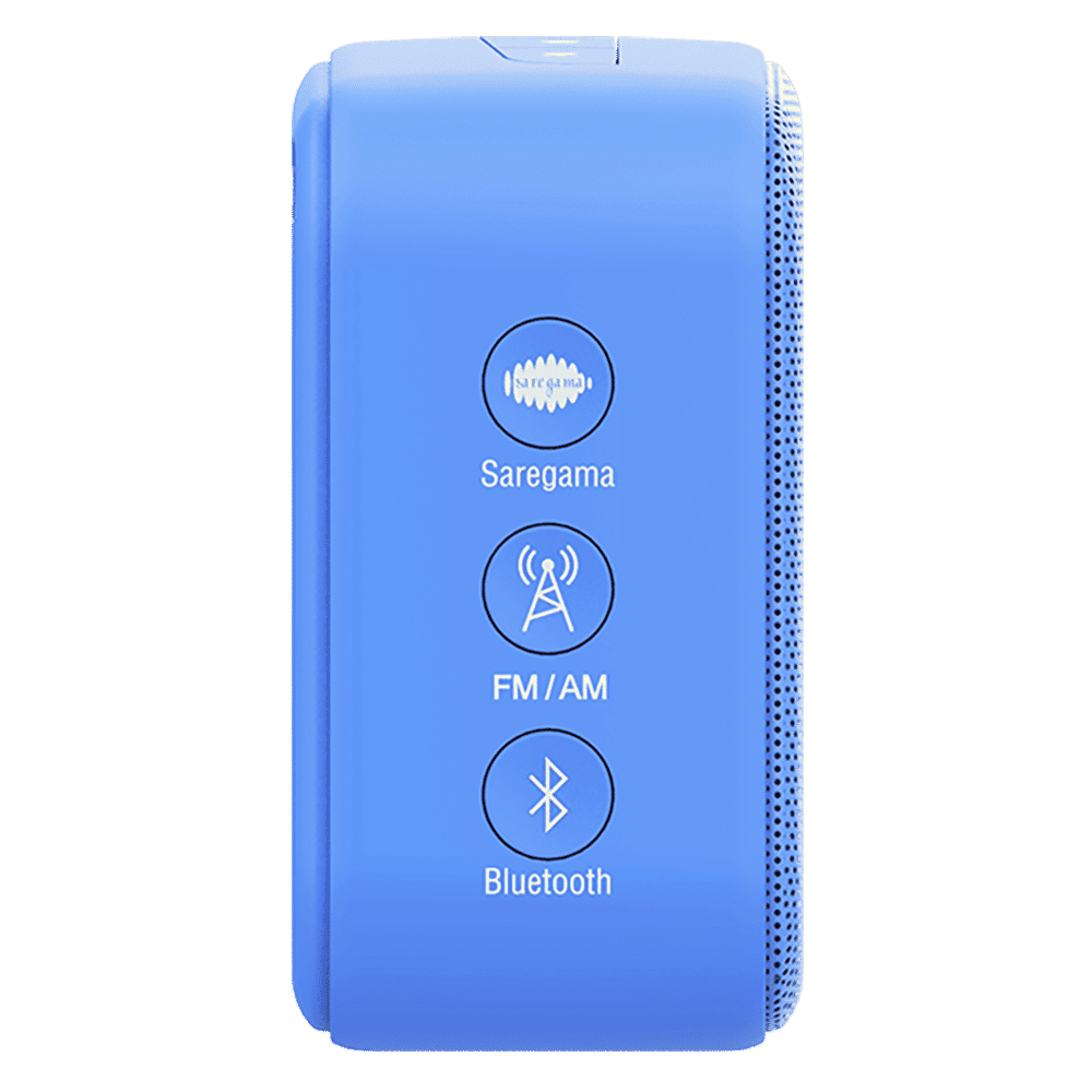 SAREGAMA Carvaan Mini POP 5W Portable Bluetooth Speaker (401 Pre Loaded Retro Songs, Stereo Channel, Cobalt Blue)_5