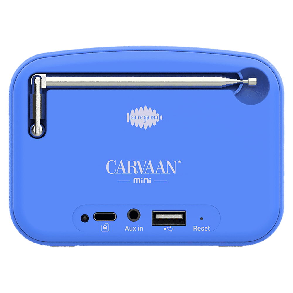 SAREGAMA Carvaan Mini POP 5W Portable Bluetooth Speaker (401 Pre Loaded Retro Songs, Stereo Channel, Cobalt Blue)_6