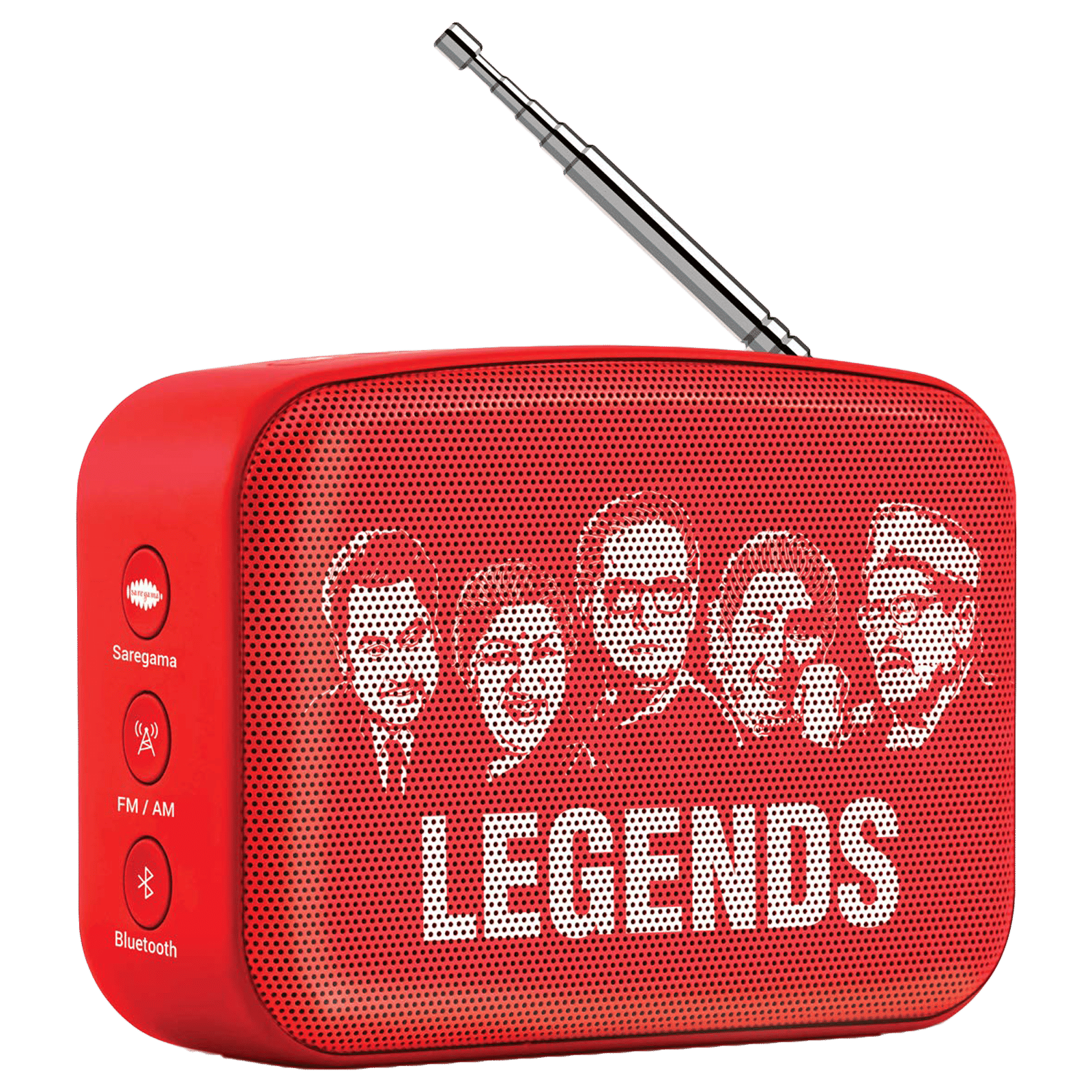 SAREGAMA Carvaan Mini 2.0 5 Watts Bengali Portable Bluetooth Speakers (351 Pre-loaded Songs, SCM04, Sunset Red)_2