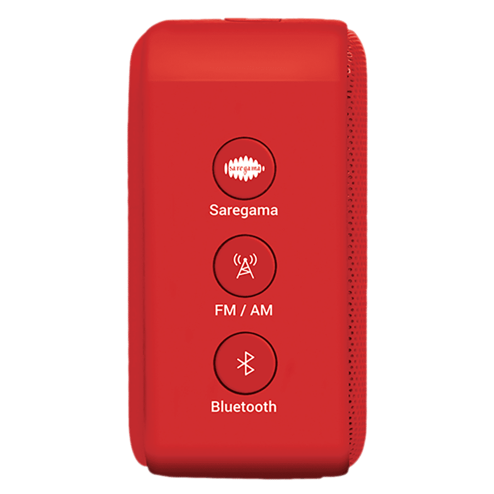 SAREGAMA Carvaan Mini 2.0 5 Watts Bengali Portable Bluetooth Speakers (351 Pre-loaded Songs, SCM04, Sunset Red)_5