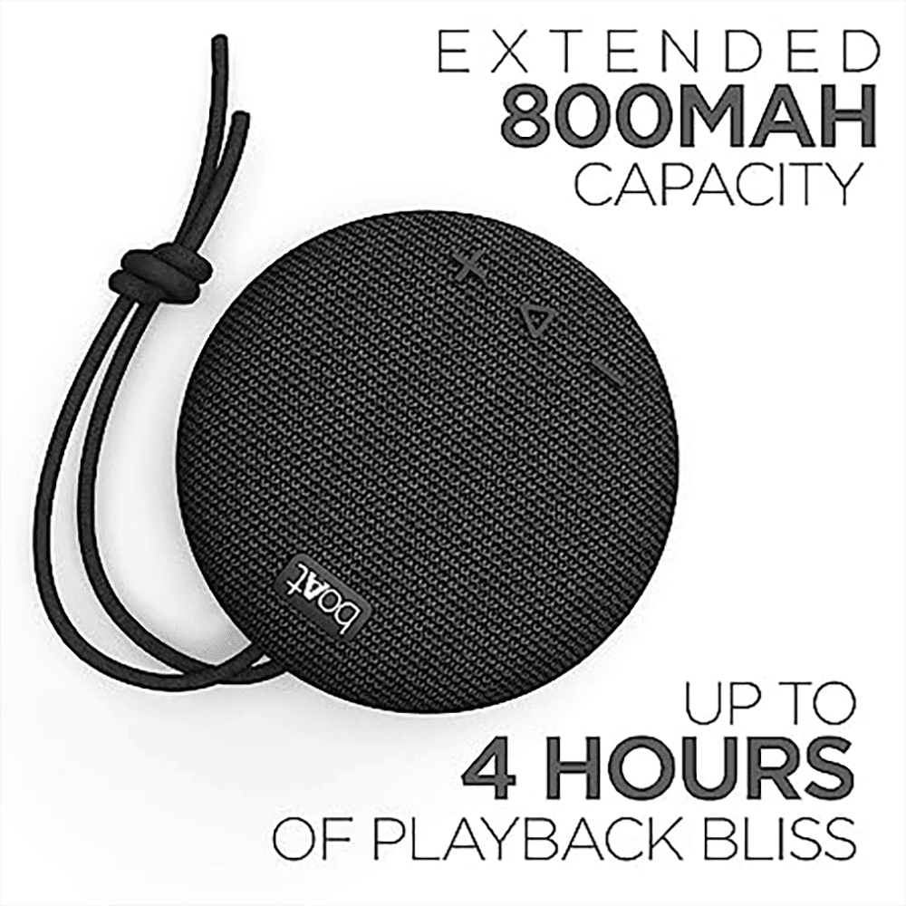 boAt Stone 193 5W Portable Bluetooth Speaker (IPX7 Water Resistant, Type - C Charging, Pitch Black)_6