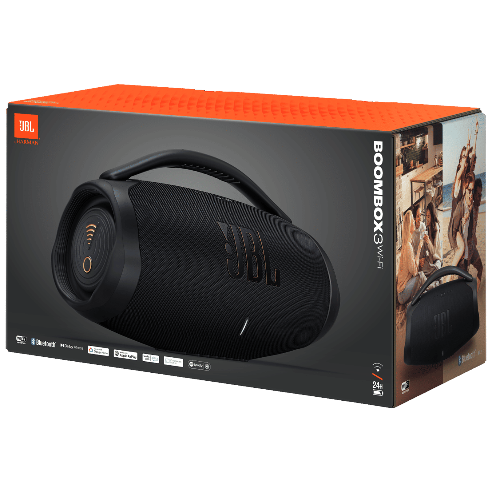 JBL Boombox 3 200W Portable Bluetooth Speaker (IP67 Waterproof, 3D Dolby Atmos, Black) JBL Boombox 3 200W Portable Bluetooth Speaker (IP67 Waterproof, 3D Dolby Atmos, Black)_12