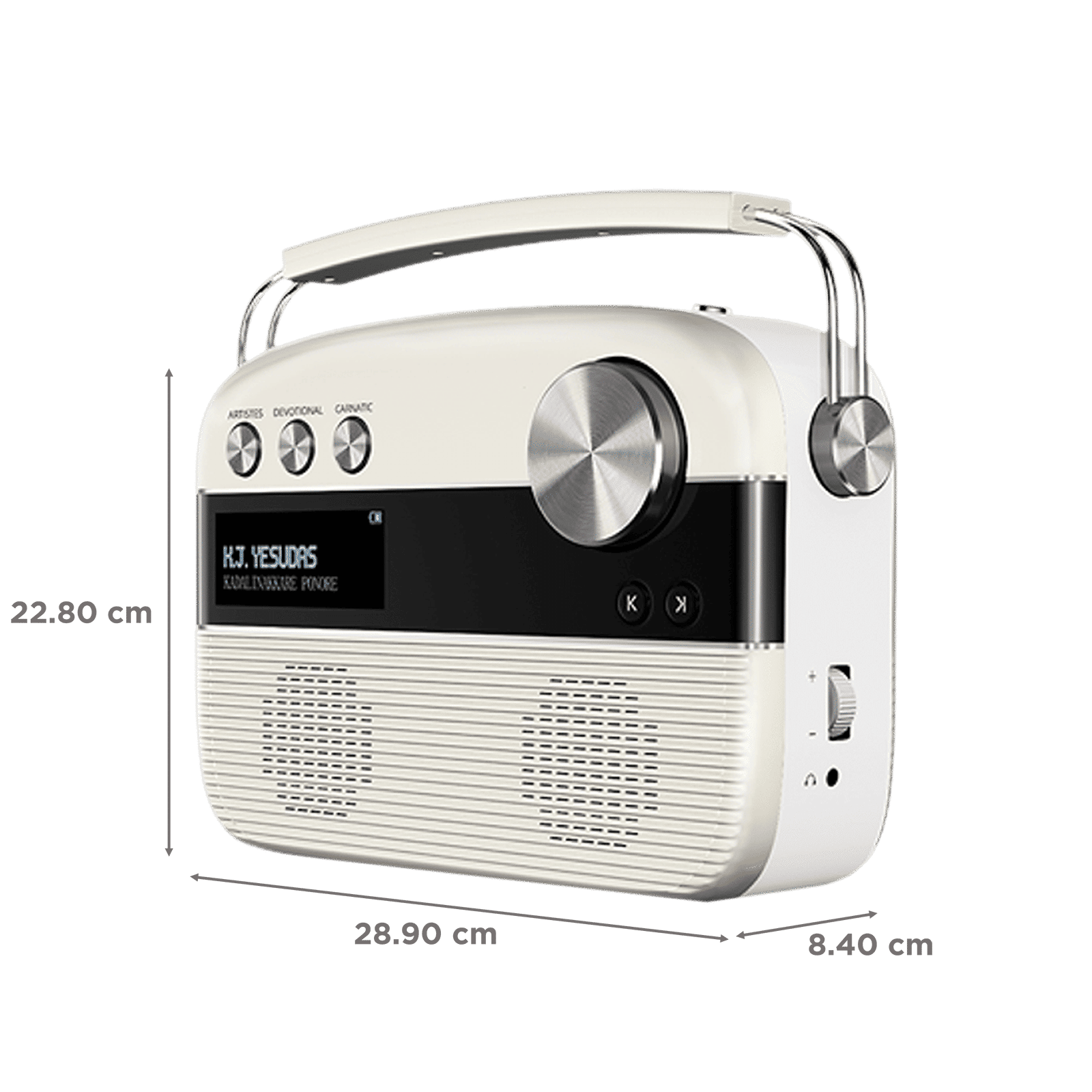 SAREGAMA Carvaan 6W Malayalam Portable Bluetooth Speaker (5000 Evergreen Songs, 2.0 Channel, Porcelain White) SAREGAMA Carvaan 6W Malayalam Portable Bluetooth Speaker (5000 Evergreen Songs, 2.0 Channel, Porcelain White)_2