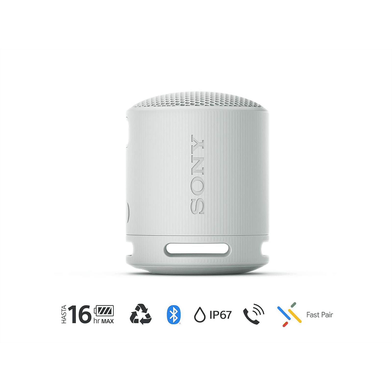 SONY SRS-XB100 2.5W Portable Bluetooth Speaker (IP67 Waterproof, 1.0 Channel, Light Grey) SONY SRS-XB100 2.5W Portable Bluetooth Speaker (IP67 Waterproof, 1.0 Channel, Light Grey)_10
