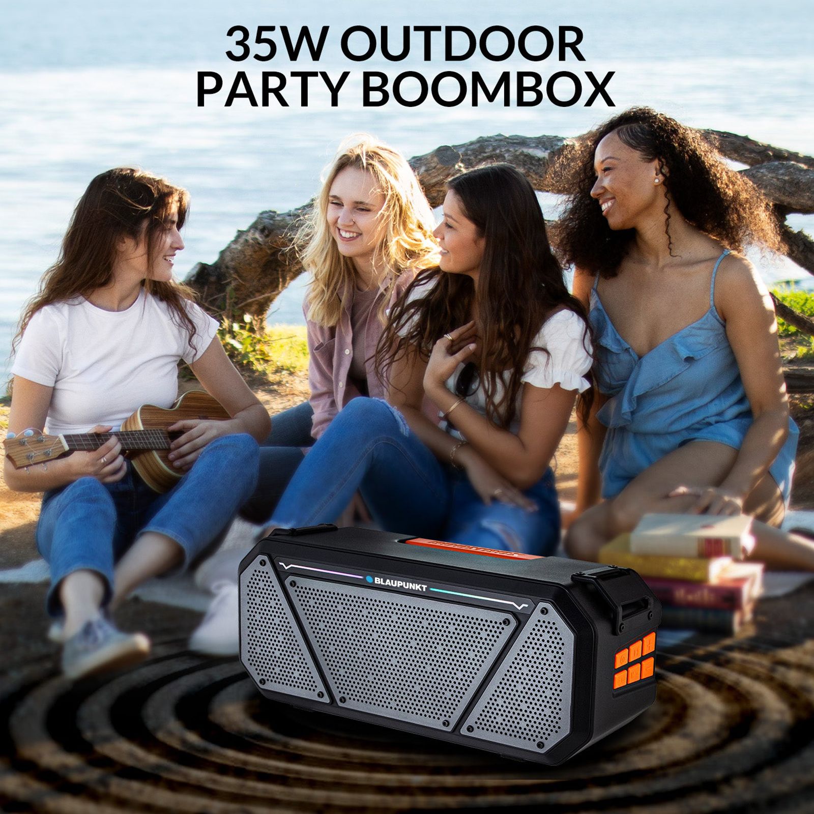 Blaupunkt Atomik BB25 35W Bluetooth Party Speaker with Mic (EQ Modes, Stereo Channel, Black) Blaupunkt Atomik BB25 35W Bluetooth Party Speaker with Mic (EQ Modes, Stereo Channel, Black)_7