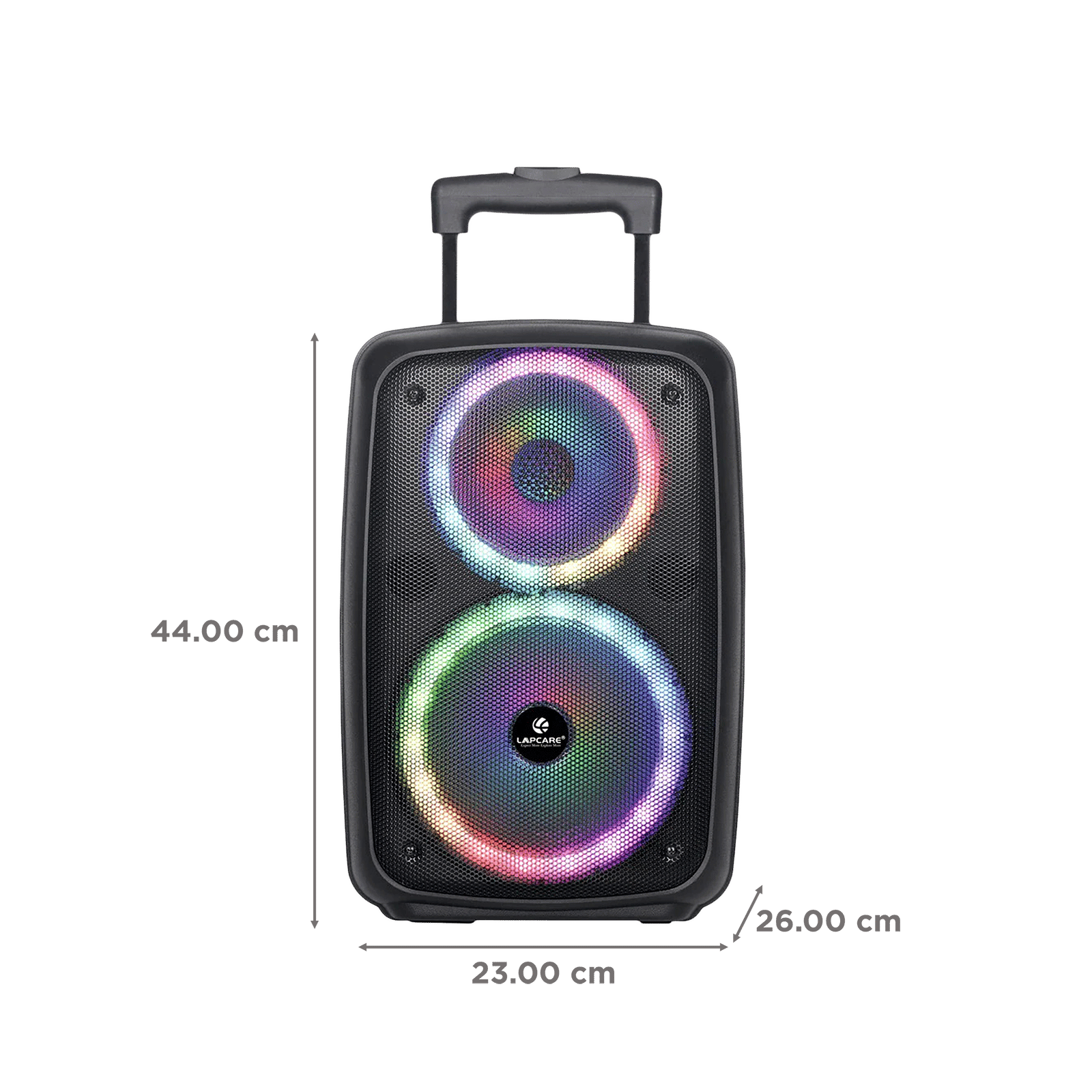 LAPCARE LAPSONIC 30W Bluetooth Party Speaker with Mic (Built-in FM Radio, Stereo Channel, Black) LAPCARE LAPSONIC 30W Bluetooth Party Speaker with Mic (Built-in FM Radio, Stereo Channel, Black)_2