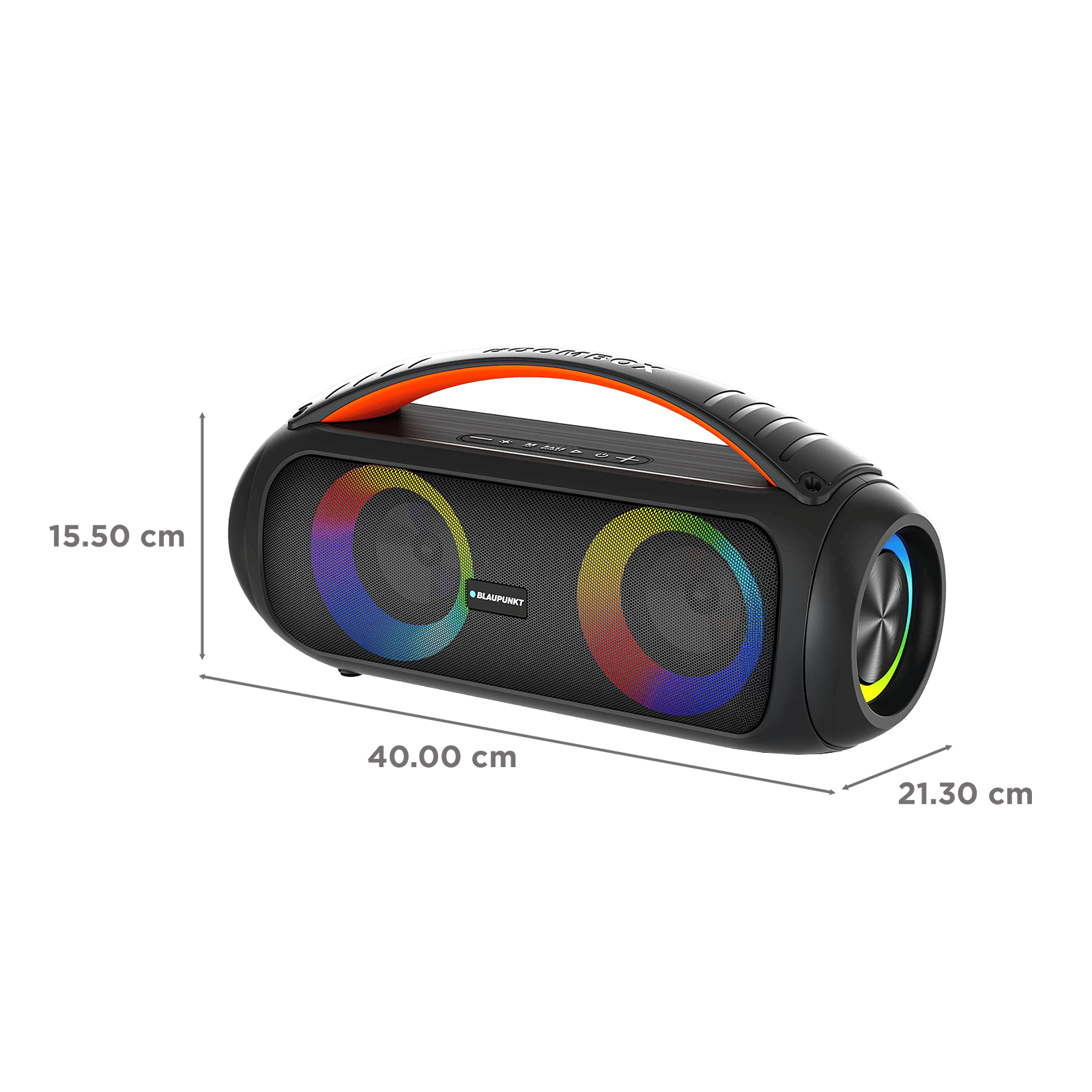 Blaupunkt Atomik BB50 50W Bluetooth Party Speaker with Mic (Dual Passive Radiators, Stereo Channel, Black) Blaupunkt Atomik BB50 50W Bluetooth Party Speaker with Mic (Dual Passive Radiators, Stereo Channel, Black)_2