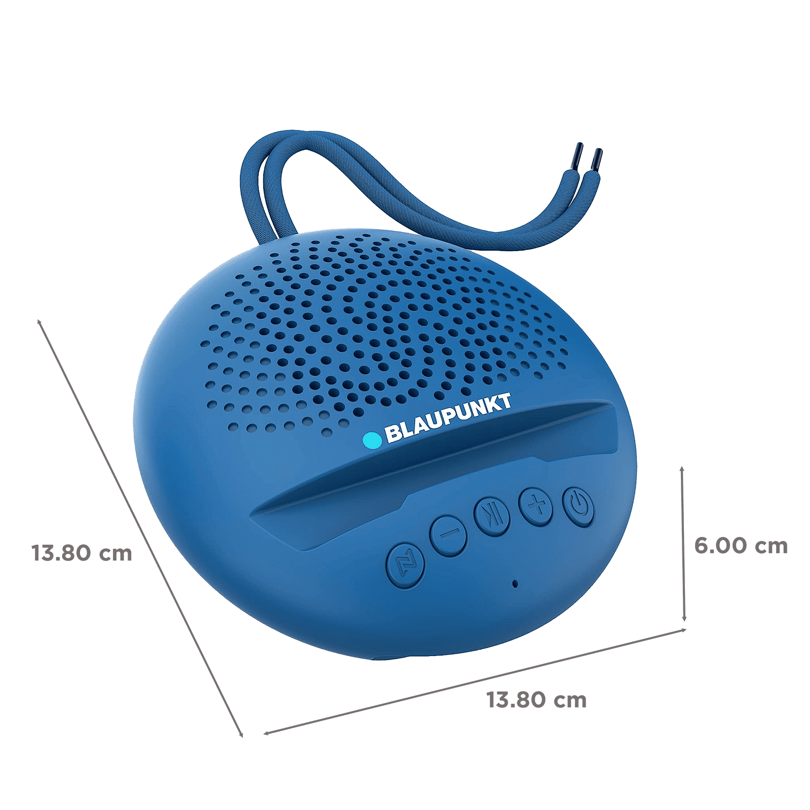 Blaupunkt BT02 5W Portable Bluetooth Speaker (52mm Speaker Driver, Mono Channel, Blue) Blaupunkt BT02 5W Portable Bluetooth Speaker (52mm Speaker Driver, Mono Channel, Blue)_2