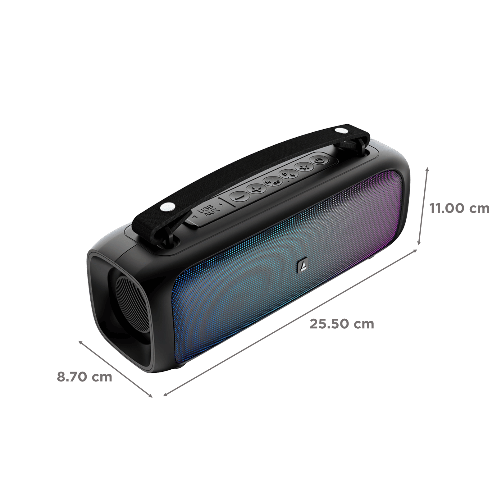 boAt Stone Beam 12W Portable Bluetooth Speaker (TWS Function, 2.0 Channel Stereo Sound, Midnight Black)_2