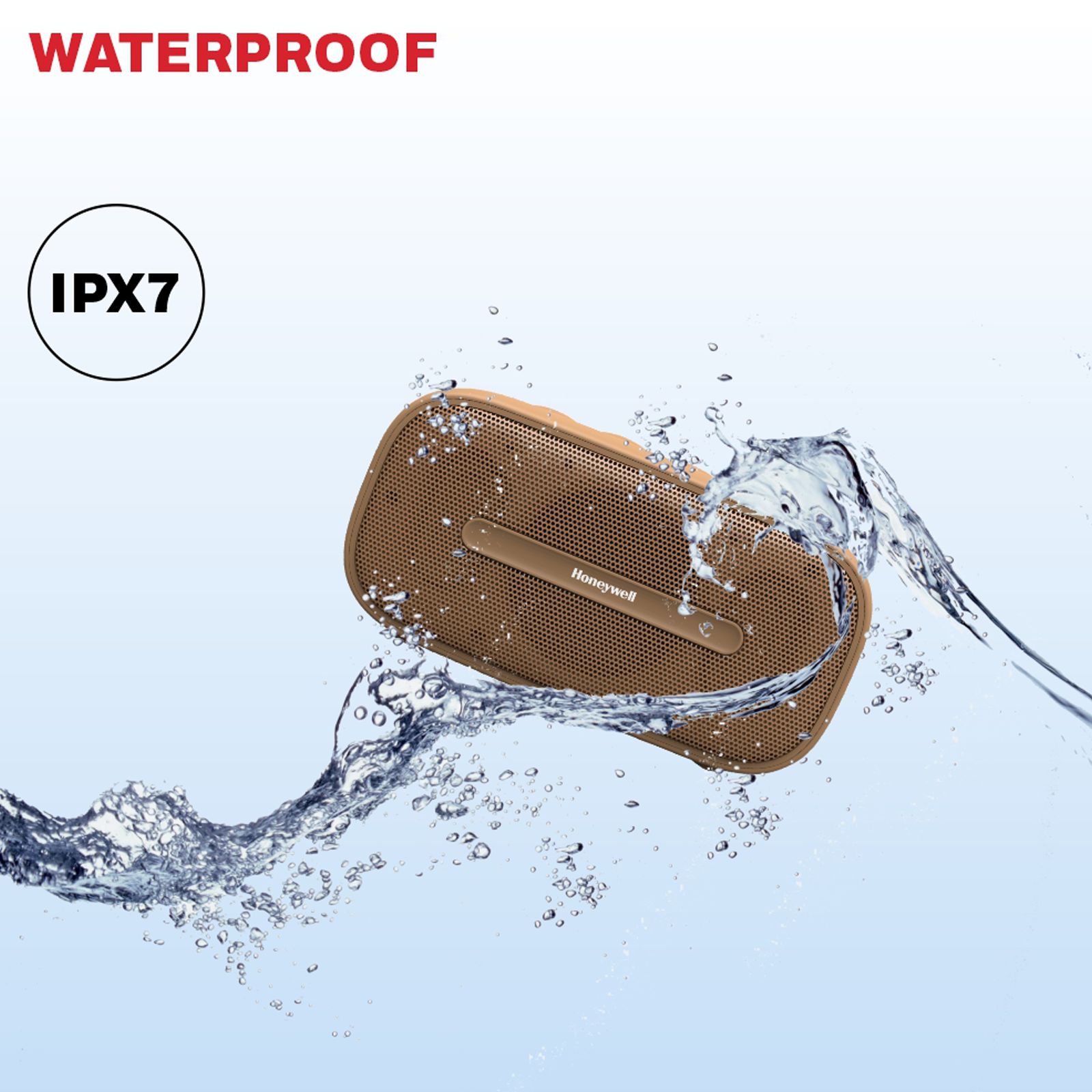 Honeywell Suono P100 5W Portable Bluetooth Speaker (IPX7 Water Proof, 52 mm Drivers, 5.0 Channel, Beige) Honeywell Suono P100 5W Portable Bluetooth Speaker (IPX7 Water Proof, 52 mm Drivers, 5.0 Channel, Beige)_6