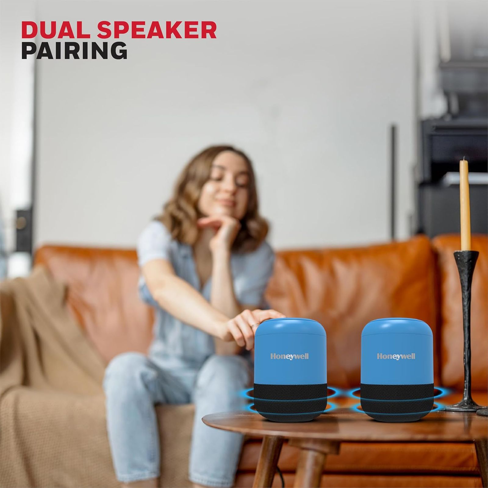 Honeywell Moxie V200 5W Portable Bluetooth Speaker (IPX4 Water Resistant, 52 mm Drivers, Stereo Channel, Blue) Honeywell Moxie V200 5W Portable Bluetooth Speaker (IPX4 Water Resistant, 52 mm Drivers, Stereo Channel, Blue)_12