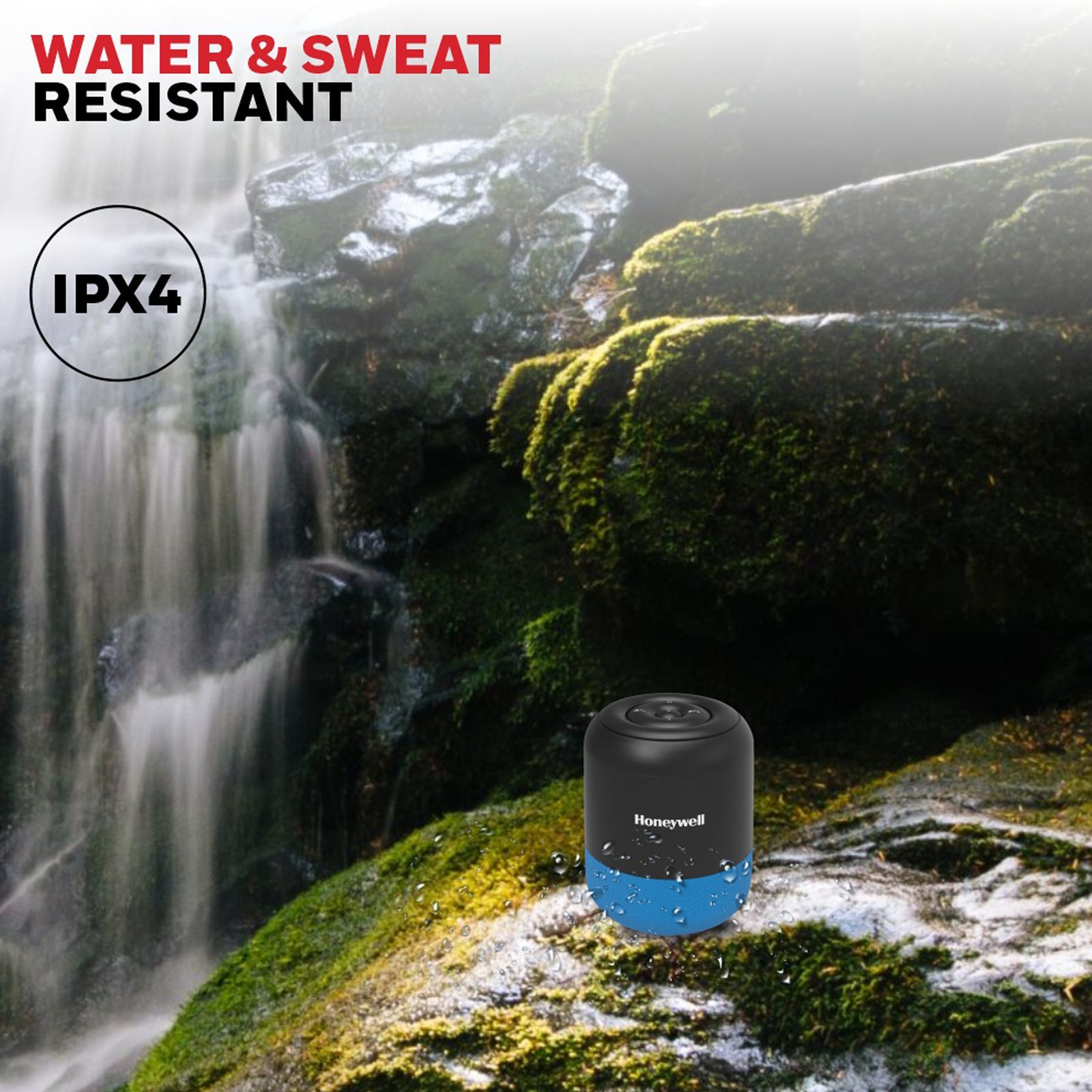 Honeywell Moxie V200 5W Portable Bluetooth Speaker (IPX4 Water Resistant, 52 mm Drivers, Stereo Channel, Blue) Honeywell Moxie V200 5W Portable Bluetooth Speaker (IPX4 Water Resistant, 52 mm Drivers, Stereo Channel, Blue)_8