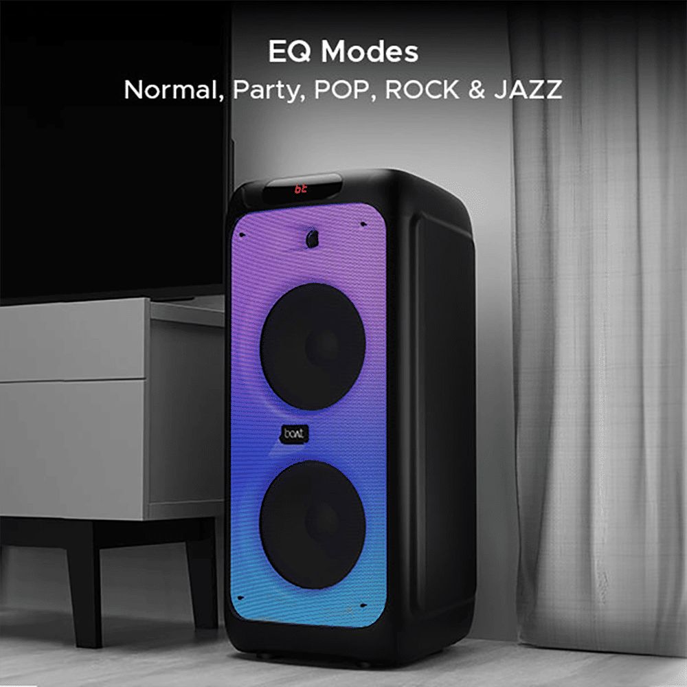 boAt Party Pal 400 160W Portable Bluetooth Speaker (Treble EQ Modes, 1.0 Channel, Black)_7