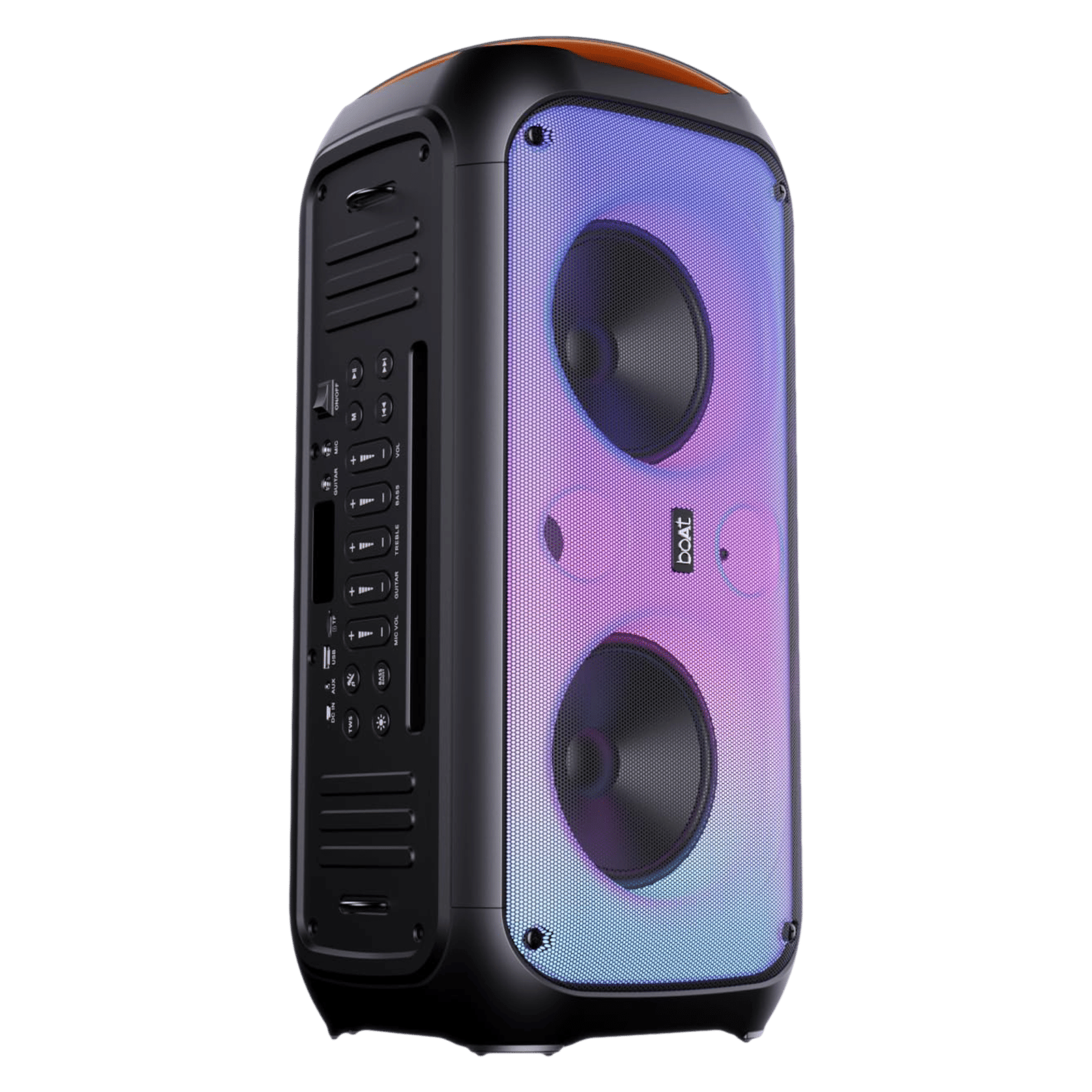 boAt Party Pal 300 120W Bluetooth Party Speaker with Mic (Bass & Treble EQs, Mono Channel, Premium Black) boAt Party Pal 300 120W Bluetooth Party Speaker with Mic (Bass & Treble EQs, Mono Channel, Premium Black)_1