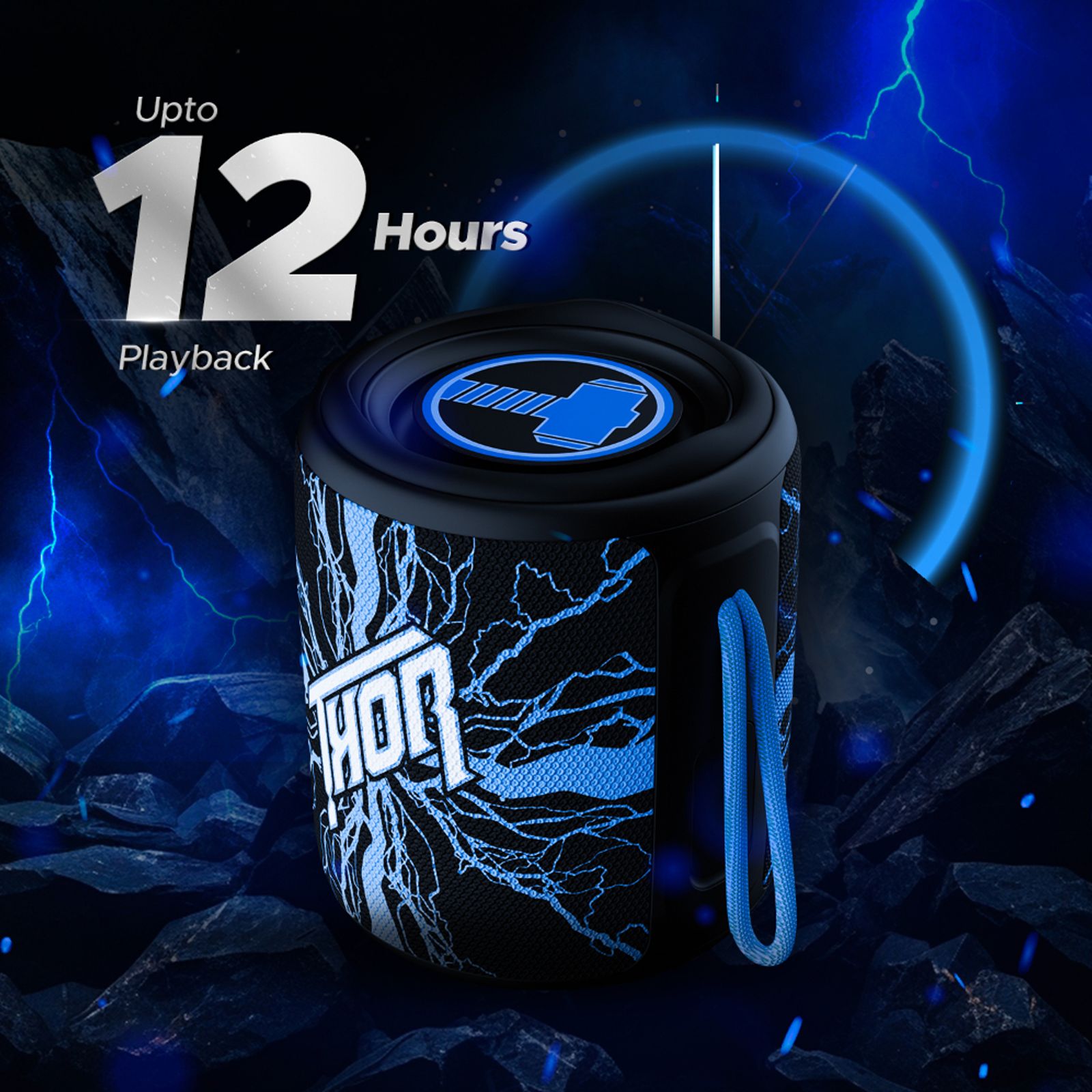 boAt Stone 350 Thor Edition 10W Portable Bluetooth Speaker (IPX7 Water Resistant, 12 Hours Playback, Electric Blue) boAt Stone 350 Thor Edition 10W Portable Bluetooth Speaker (IPX7 Water Resistant, 12 Hours Playback, Electric Blue)_5