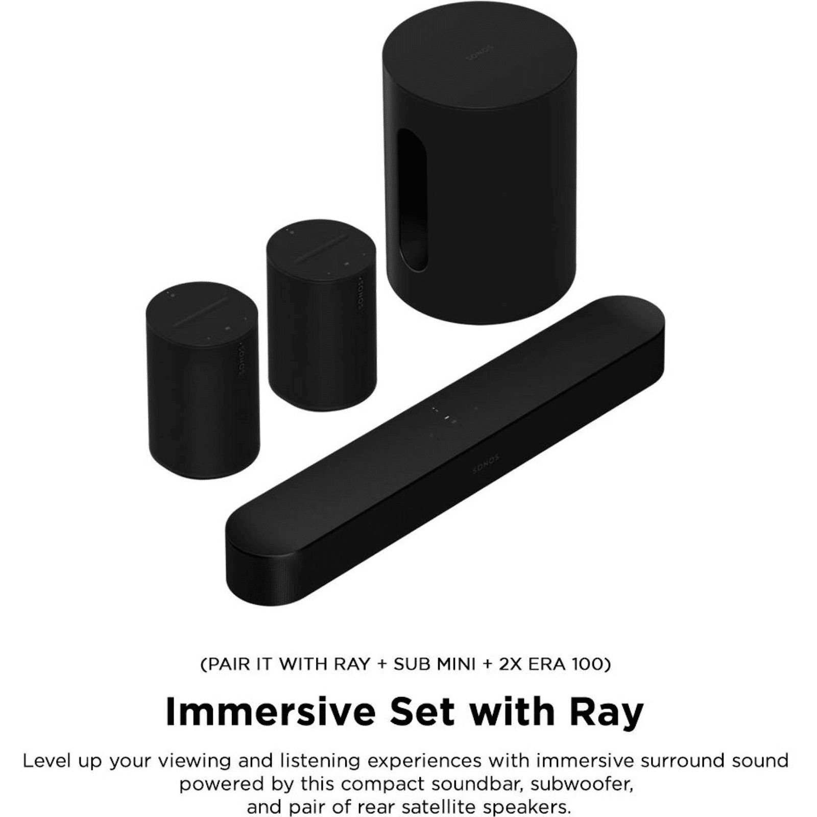 SONOS Era 100 (Next Gen) with Built-in Alexa Smart Wi-Fi Speaker (Touch Control, Black) SONOS Era 100 (Next Gen) with Built-in Alexa Smart Wi-Fi Speaker (Touch Control, Black)_12