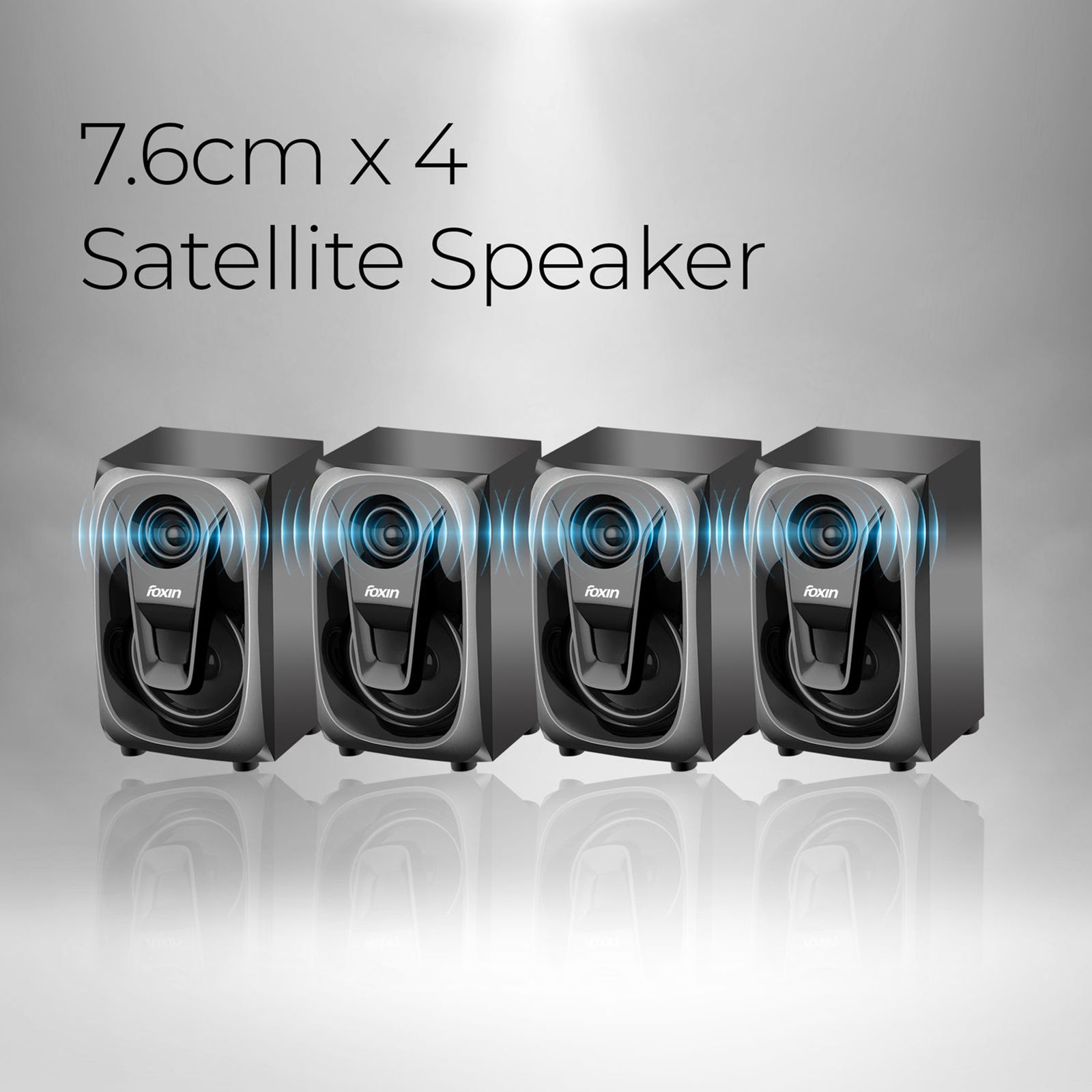 foxin FMS 5400 90W Multimedia Speaker (Bluetooth Connectivity, 4.1 Channel, Black) foxin FMS 5400 90W Multimedia Speaker (Bluetooth Connectivity, 4.1 Channel, Black)_10