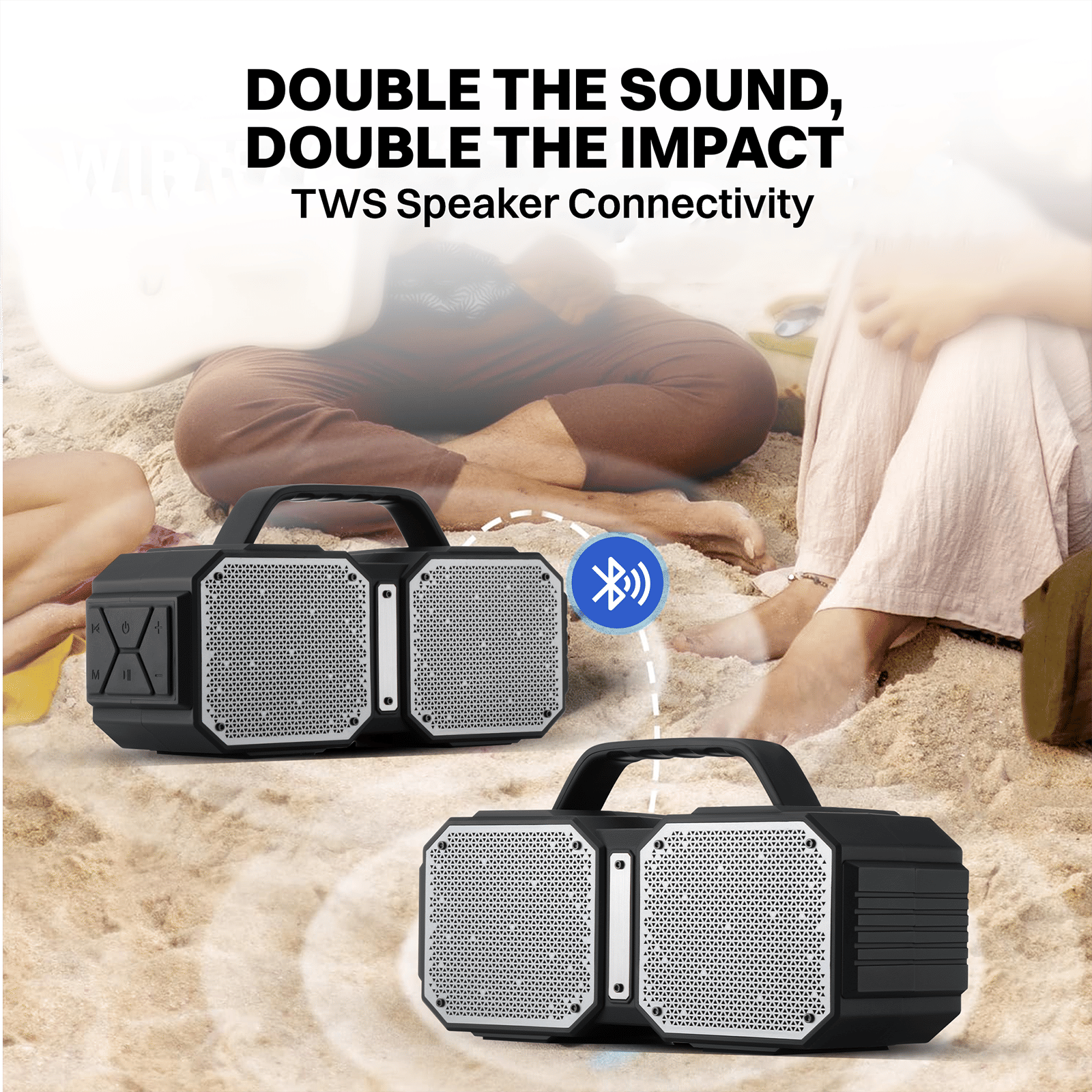 Croma 30W Portable Bluetooth Speaker (IPX4 Water Resistant, 20 Hours Playtime, Black)_13