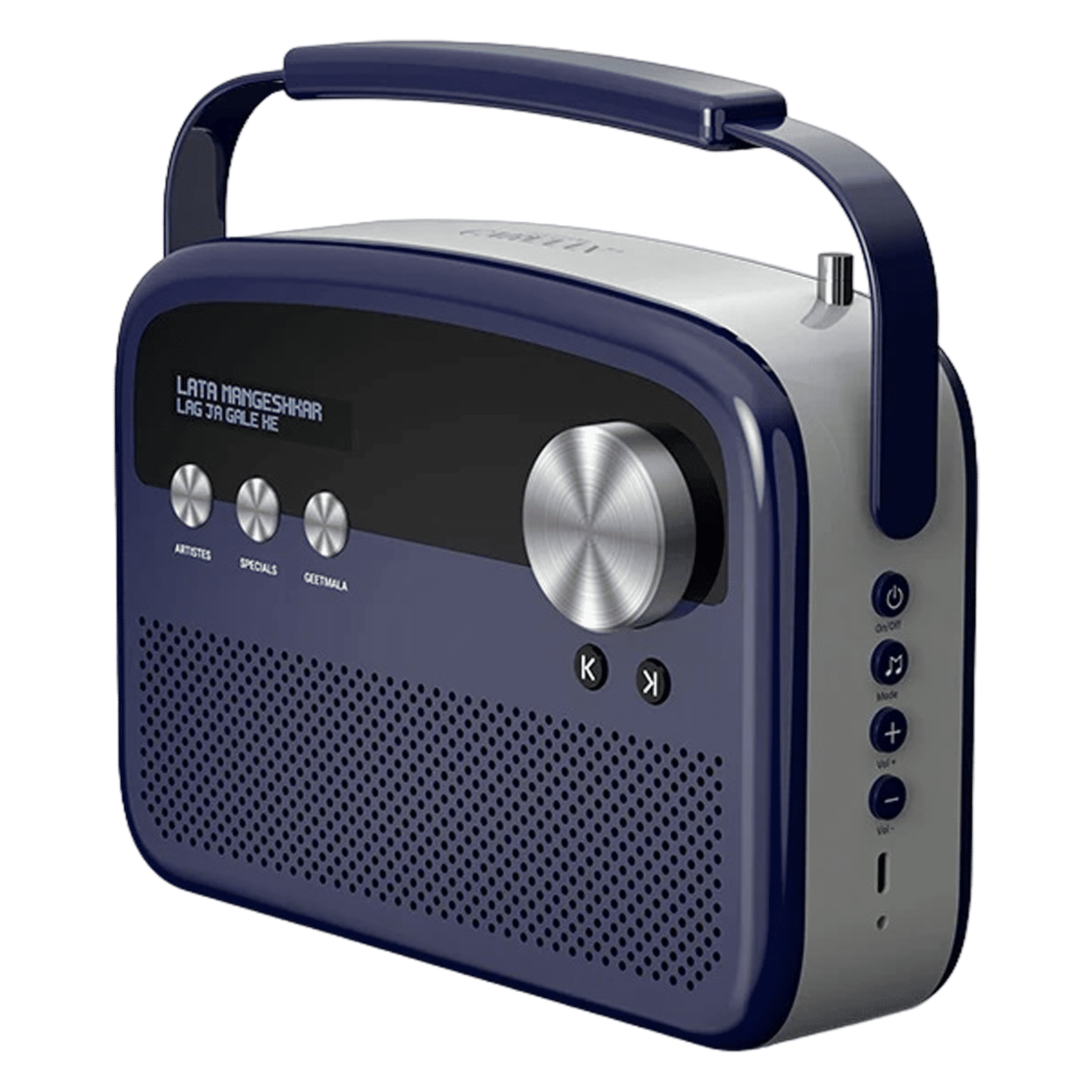 SAREGAMA Carvaan Lite 20 Watts Portable Bluetooth Speaker(5 Hours Playtime, SCL 190, Royal Blue)_4