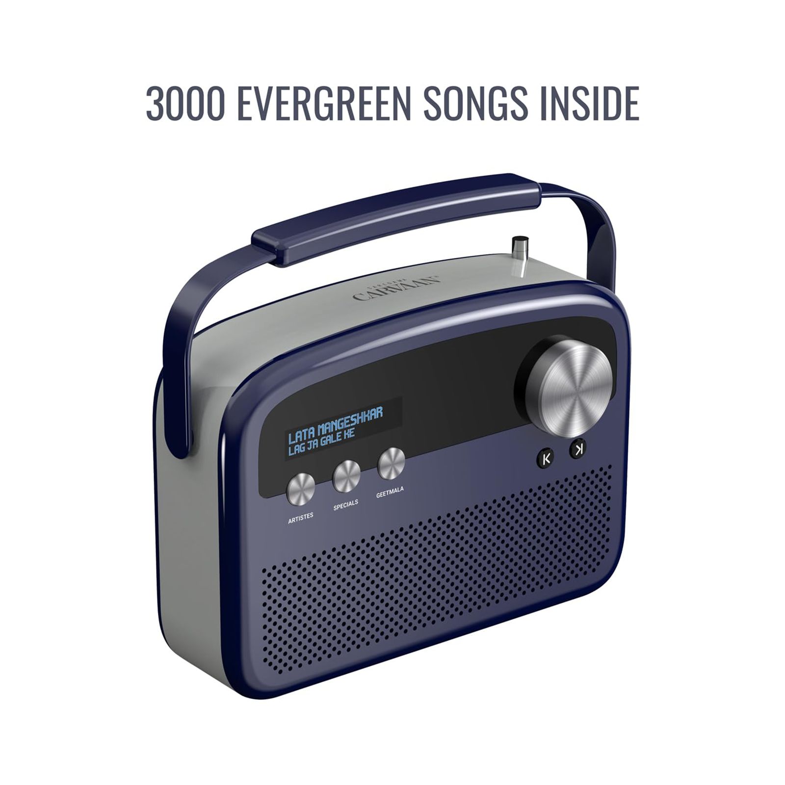 SAREGAMA Carvaan Lite 20 Watts Portable Bluetooth Speaker(5 Hours Playtime, SCL 190, Royal Blue)_8