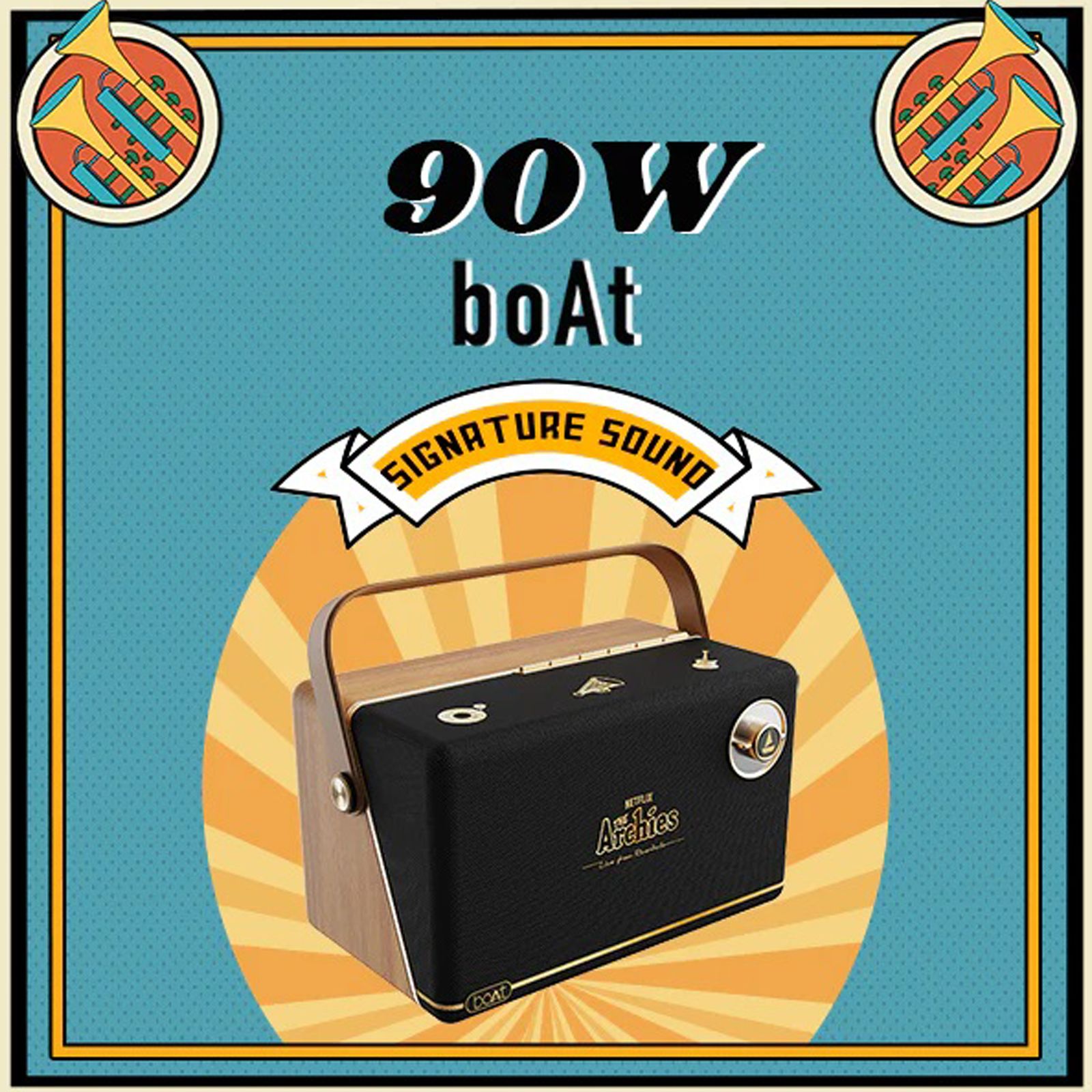 boAt Stone Majestic Riverdale Rocker 90W Portable Bluetooth Speaker (Dual Full Range Drivers, Black Jukebox) boAt Stone Majestic Riverdale Rocker 90W Portable Bluetooth Speaker (Dual Full Range Drivers, Black Jukebox)_7