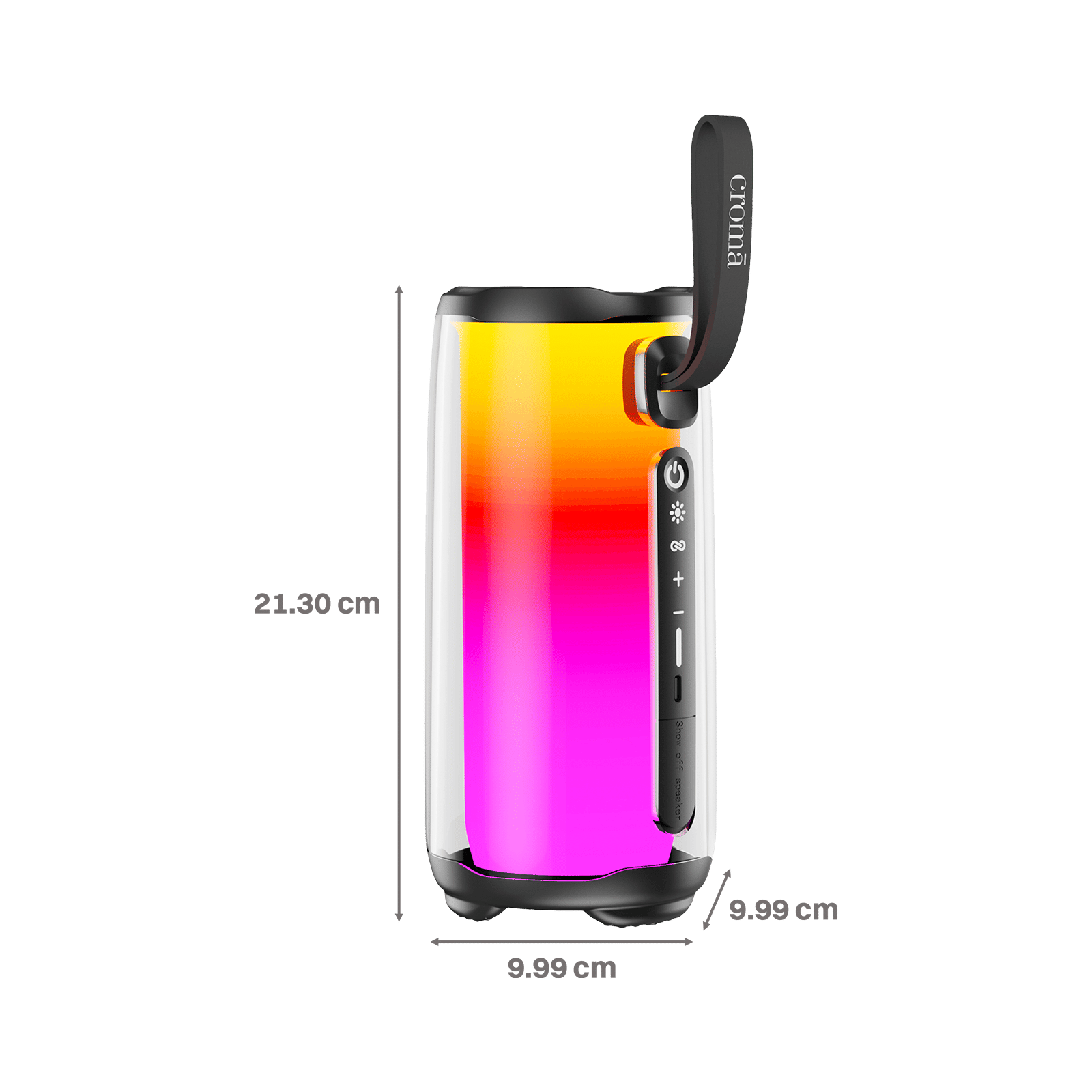 Croma 10W Portable Bluetooth Speaker (RGB Light, 5 Hours Playback, Mono Channel, Black) Croma 10W Portable Bluetooth Speaker (RGB Light, 5 Hours Playback, Mono Channel, Black)_3