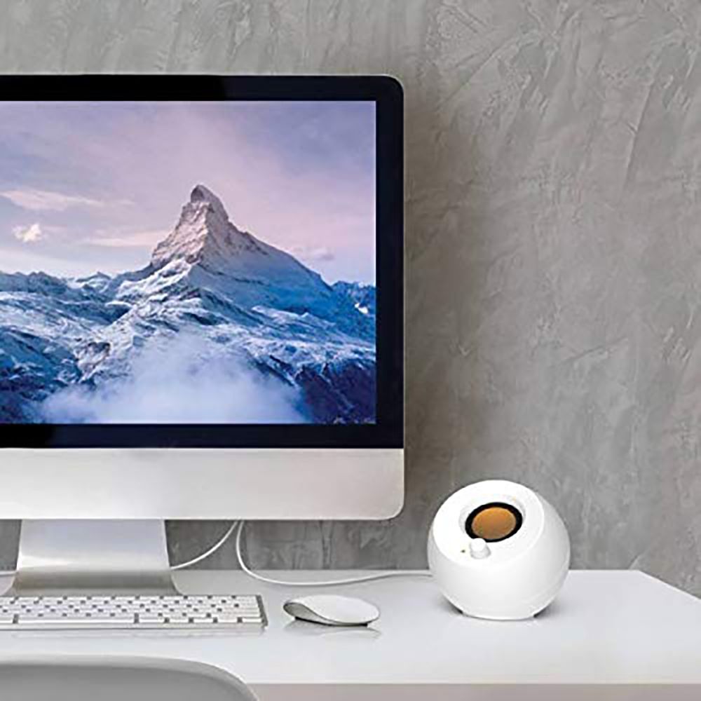 Creative Pebble 4.4W Multimedia Speaker (45 Degree Elevated Drivers, 2.0 Channel, White) Creative Pebble 4.4W Multimedia Speaker (45 Degree Elevated Drivers, 2.0 Channel, White)_9