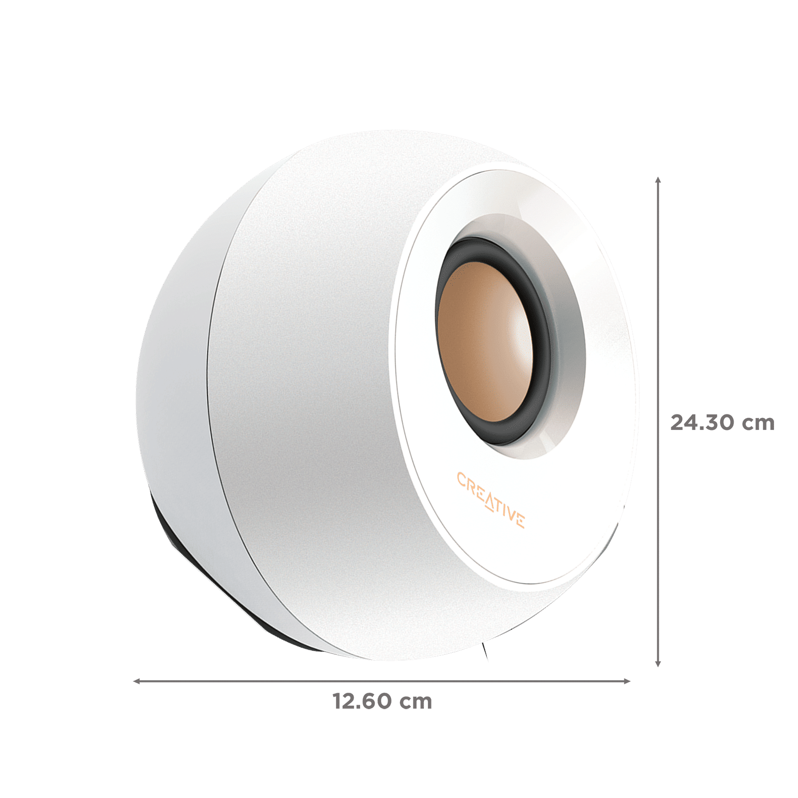 Creative Pebble 4.4W Multimedia Speaker (45 Degree Elevated Drivers, 2.0 Channel, White) Creative Pebble 4.4W Multimedia Speaker (45 Degree Elevated Drivers, 2.0 Channel, White)_4