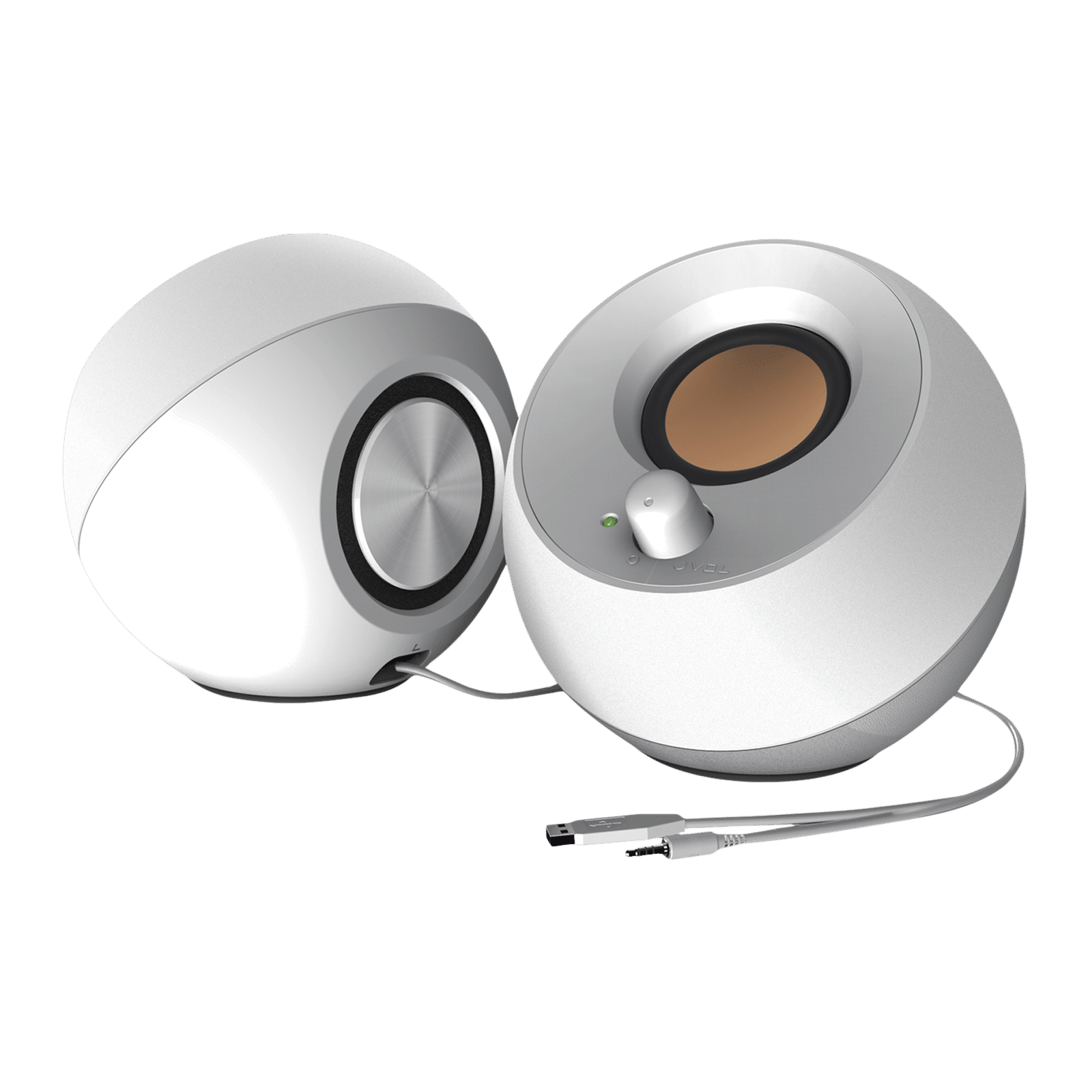 Creative Pebble 4.4W Multimedia Speaker (45 Degree Elevated Drivers, 2.0 Channel, White) Creative Pebble 4.4W Multimedia Speaker (45 Degree Elevated Drivers, 2.0 Channel, White)_5