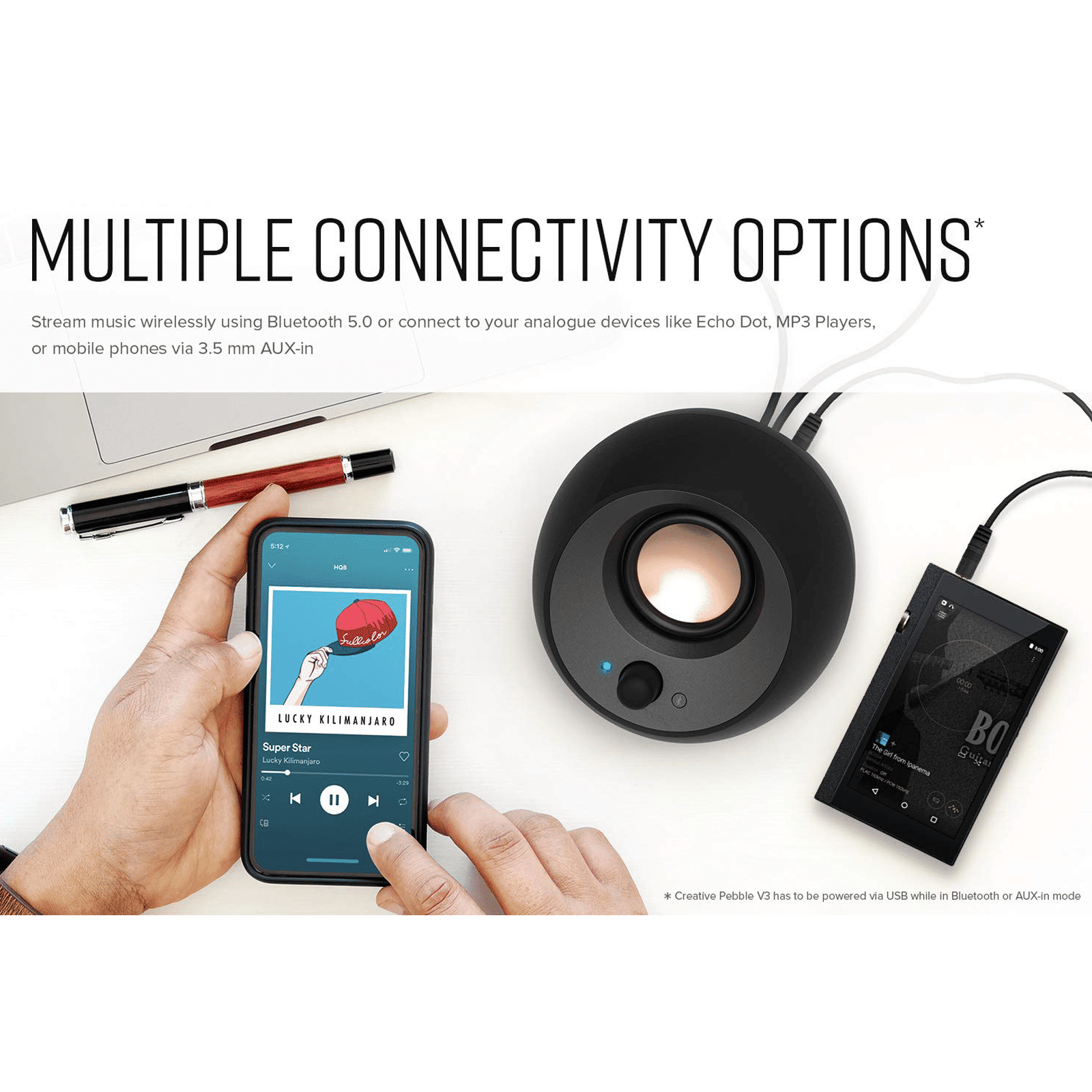 Creative Pebble V3 16W Multimedia Speaker (45 Degree Elevated Drivers, 2.0 Channel, Black) Creative Pebble V3 16W Multimedia Speaker (45 Degree Elevated Drivers, 2.0 Channel, Black)_6