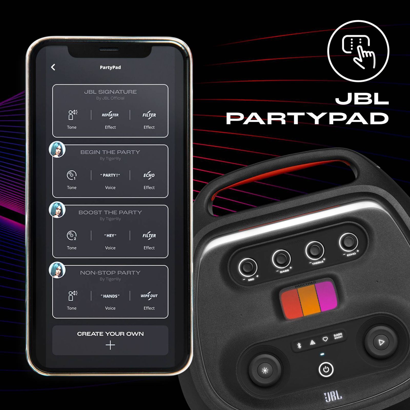 JBL PartyBox Ultimate 1100W Bluetooth Party Speaker (Multi Dimensional Dynamic Lightshow, Black)_17