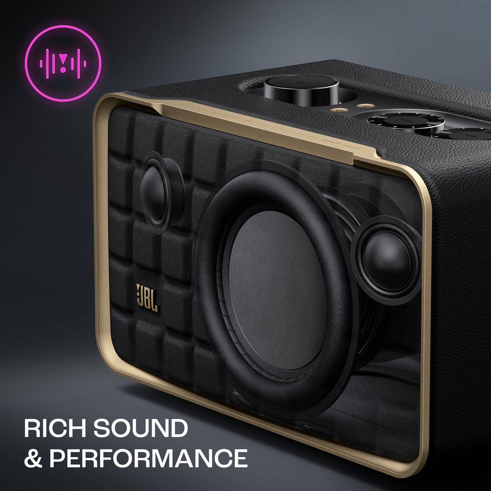 JBL Authentics 200 90W Portable Bluetooth Speaker (Automatic Self Tuning, 2.0 Channel, Black)_20
