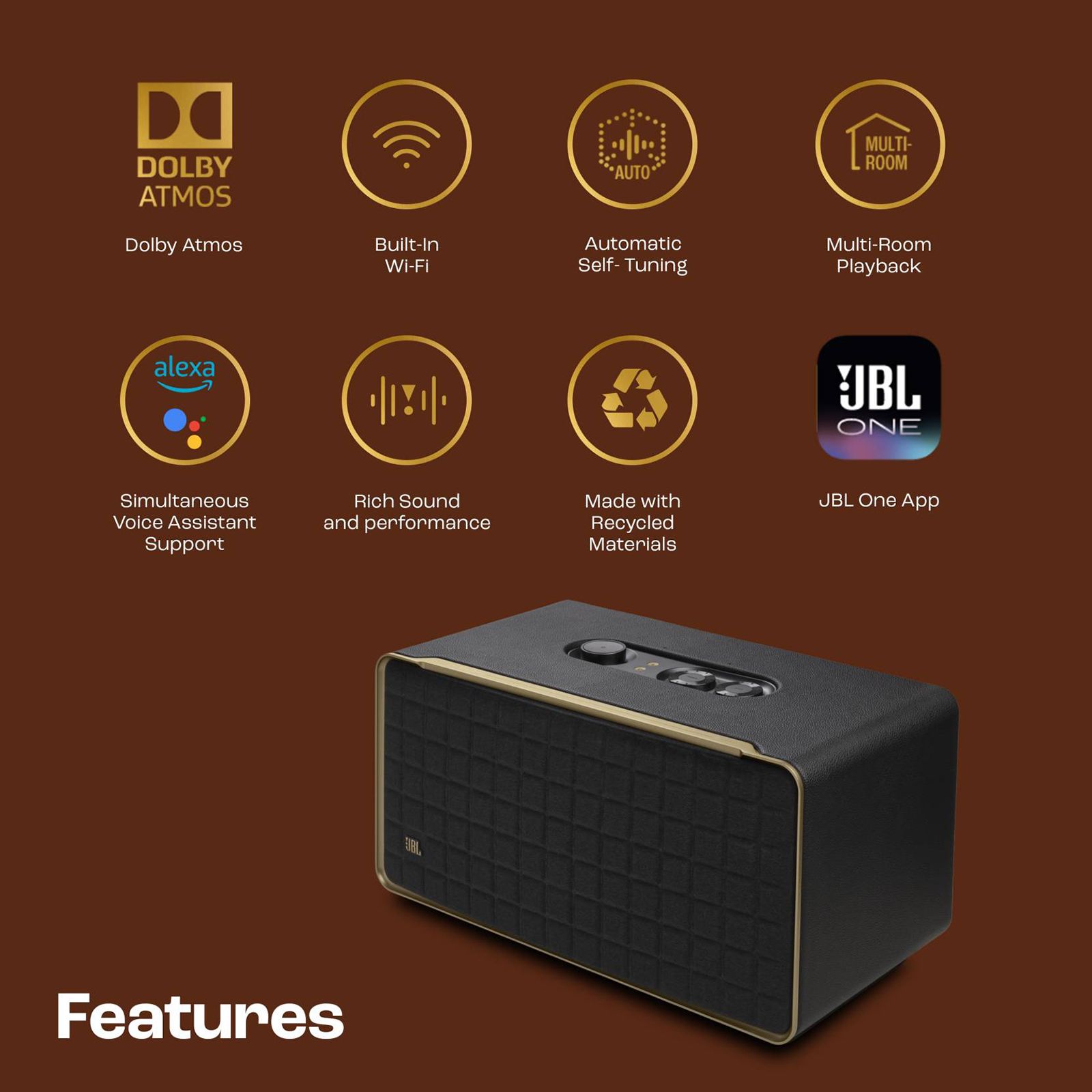 JBL Authentics 500 270W Portable Bluetooth Speaker (Dolby Atmos, 3.1 Channel, Black)_20