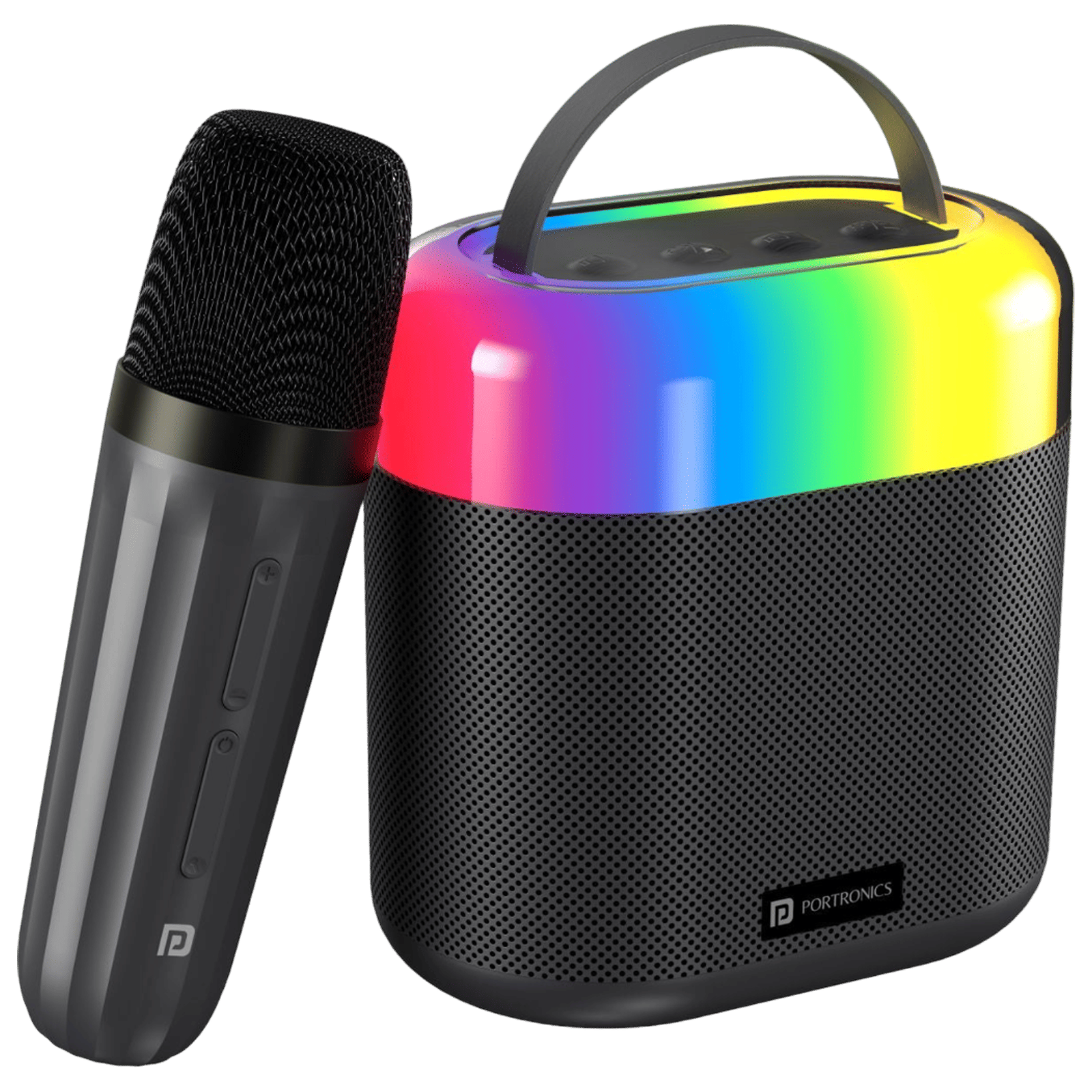 PORTRONICS Dash 3 16W Portable Bluetooth Speaker (5 Magic Voice Effects, Black) PORTRONICS Dash 3 16W Portable Bluetooth Speaker (5 Magic Voice Effects, Black)_1