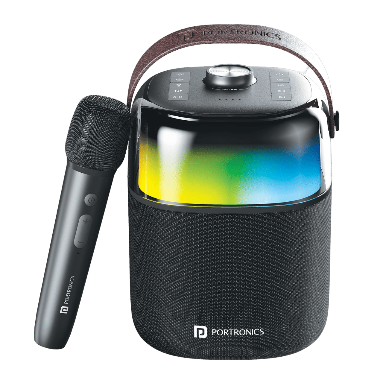 PORTRONICS Dash 4 50W Portable Bluetooth Speaker (IPX5 Water Resistant, 6 RGB Lighting Modes, Black) PORTRONICS Dash 4 50W Portable Bluetooth Speaker (IPX5 Water Resistant, 6 RGB Lighting Modes, Black)_1