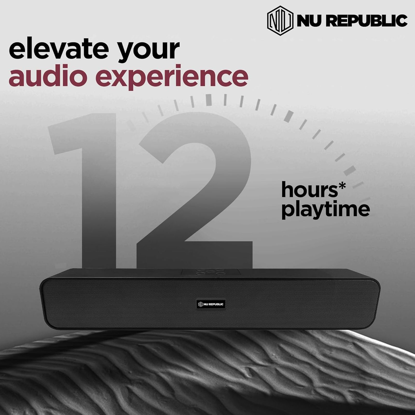 Nu Republic Soundbar 20 20W Bluetooth Soundbar (Bass Boost, Black)_14