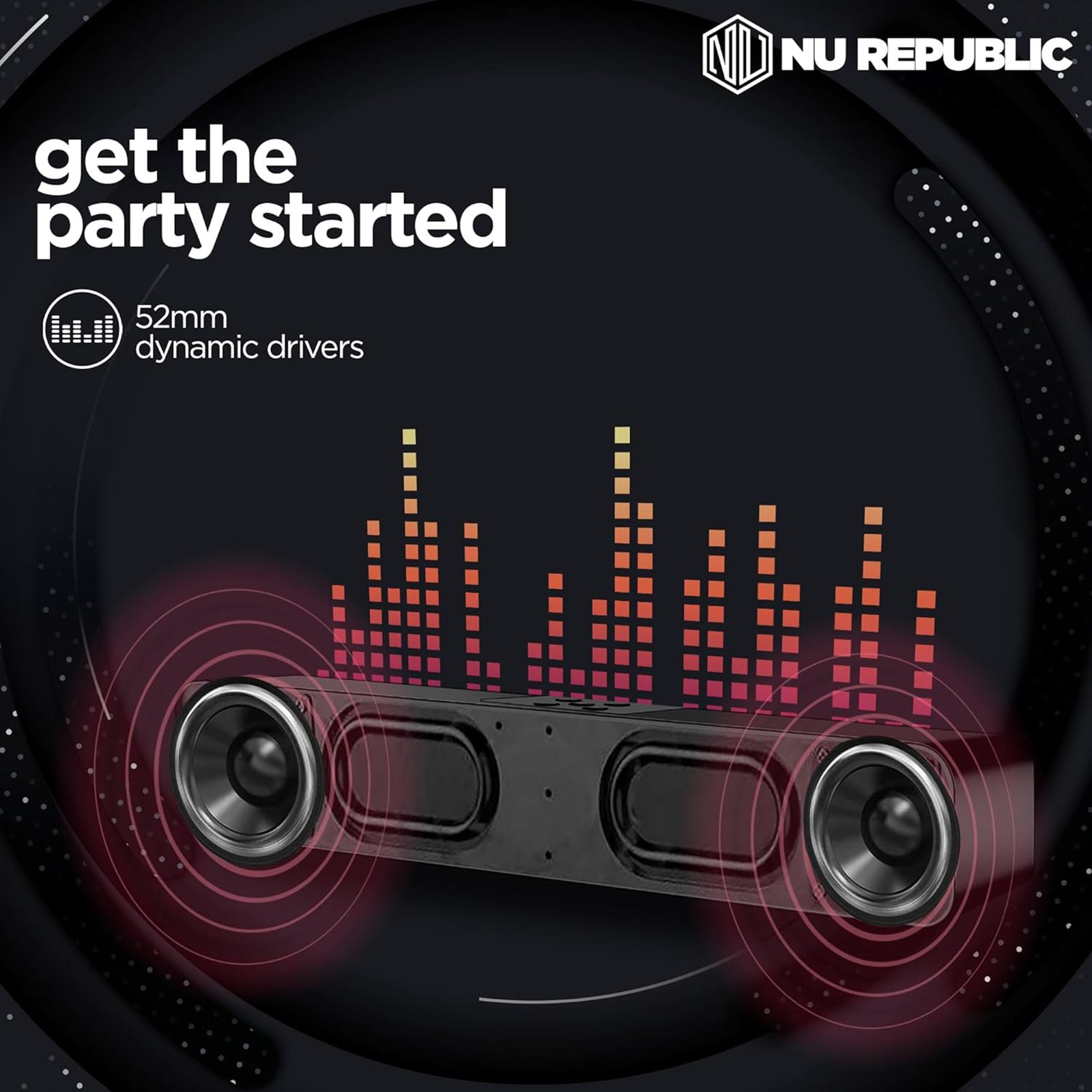 Nu Republic Soundbar 20 20W Bluetooth Soundbar (Bass Boost, Black)_16
