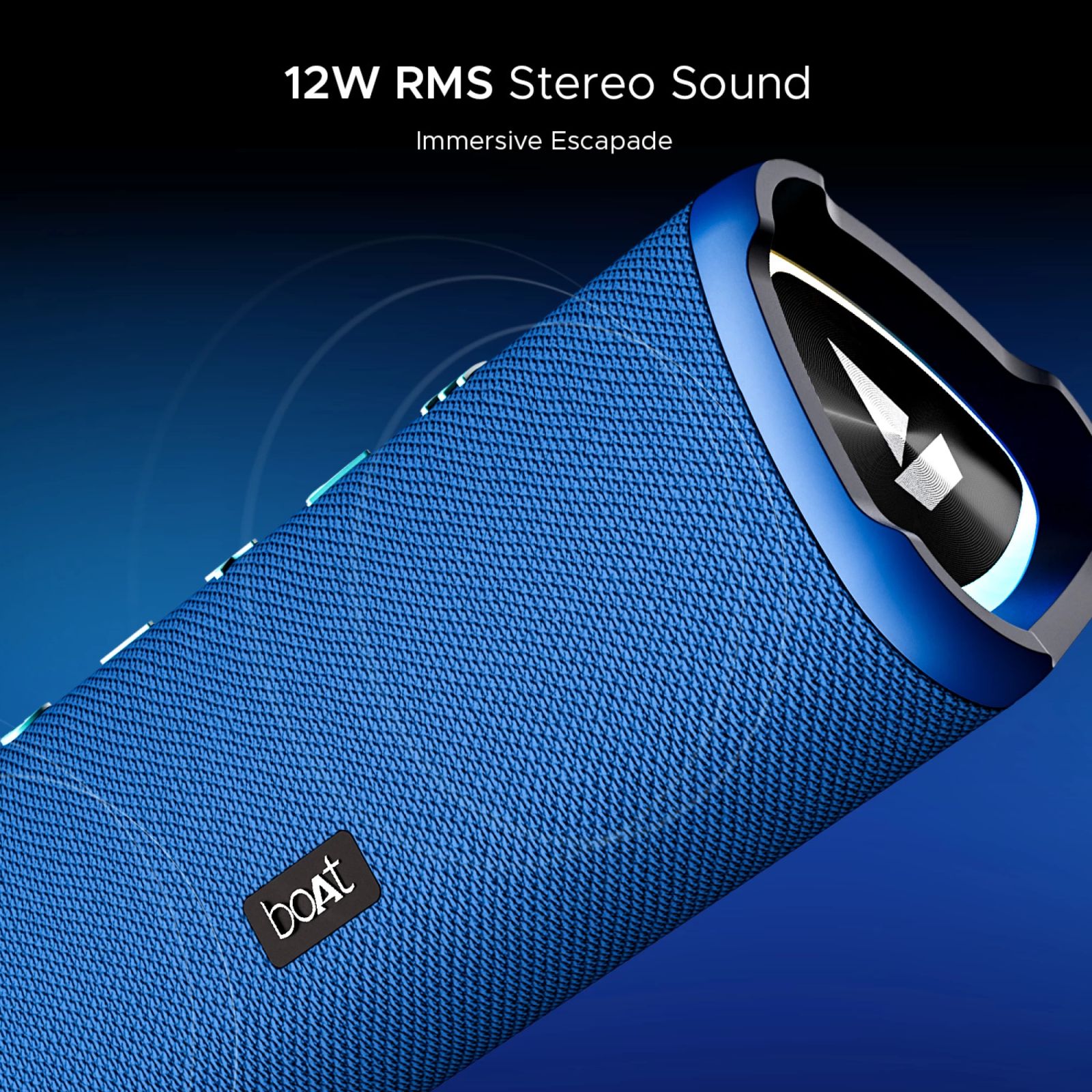 boAt Stone 750 12W Portable Bluetooth Speaker (IPX5 Water Resistant, Stereo Sound, Mono Channel, Marine Blue) boAt Stone 750 12W Portable Bluetooth Speaker (IPX5 Water Resistant, Stereo Sound, Mono Channel, Marine Blue)_9