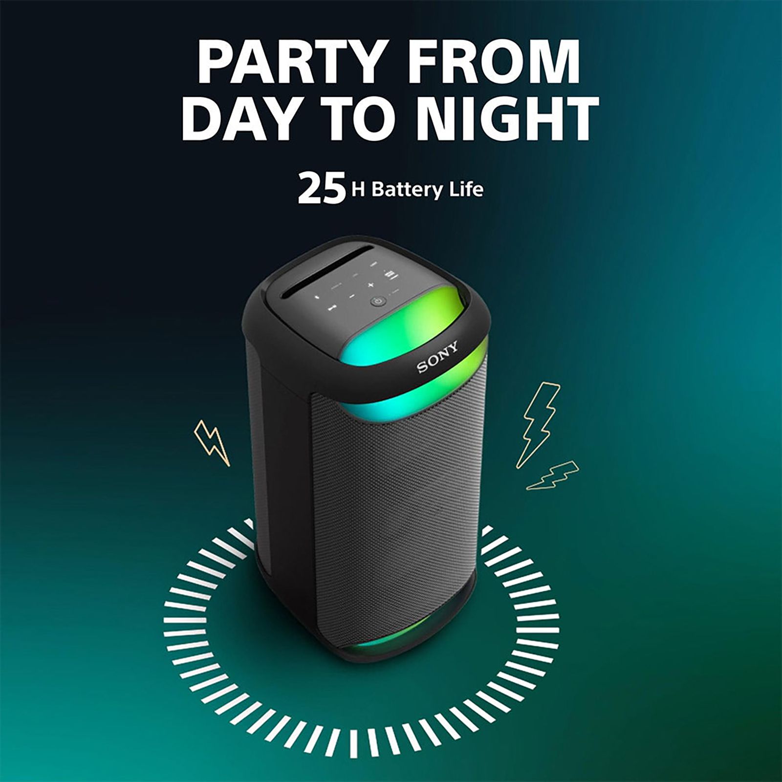 SONY XV500 55W Bluetooth Party Speaker with Mic (IPX4 Water Resistant, Stereo Channel, Black) SONY XV500 55W Bluetooth Party Speaker with Mic (IPX4 Water Resistant, Stereo Channel, Black)_9
