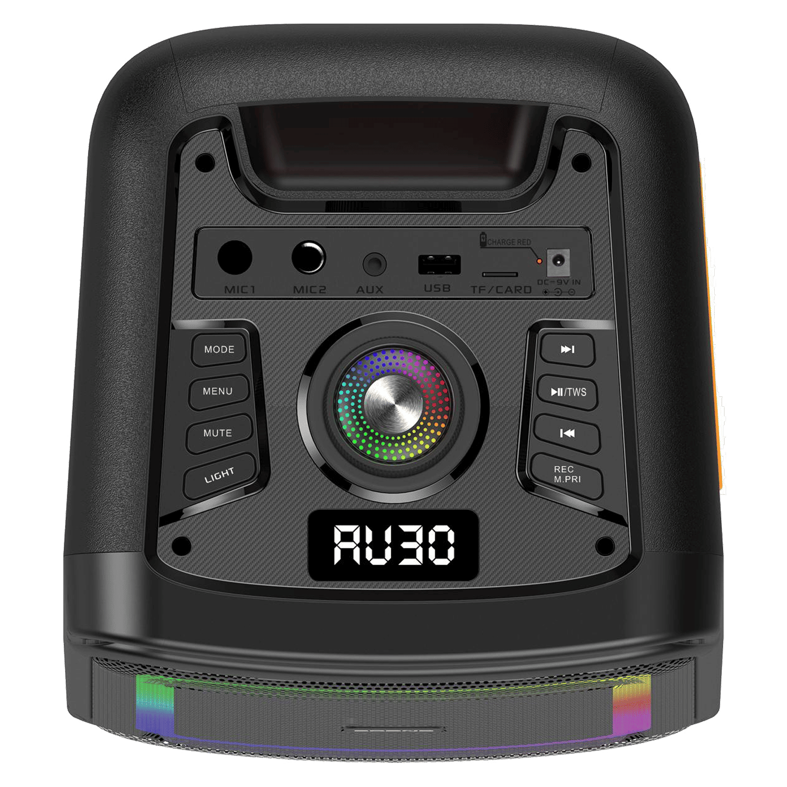 Croma 50W Bluetooth Party Speaker with Mic (Lightweight, Stereo Channel, Black)_7