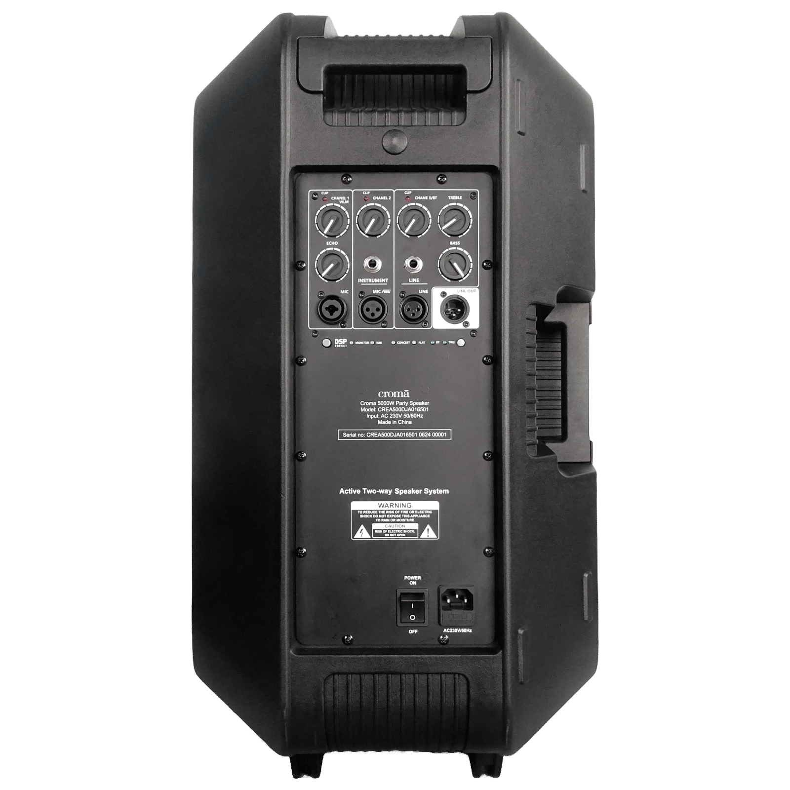 Croma 5000W Bluetooth Party Speaker with Mic (4 Preset DSP, 2.1 Channel, Black) Croma 5000W Bluetooth Party Speaker with Mic (4 Preset DSP, 2.1 Channel, Black)_10