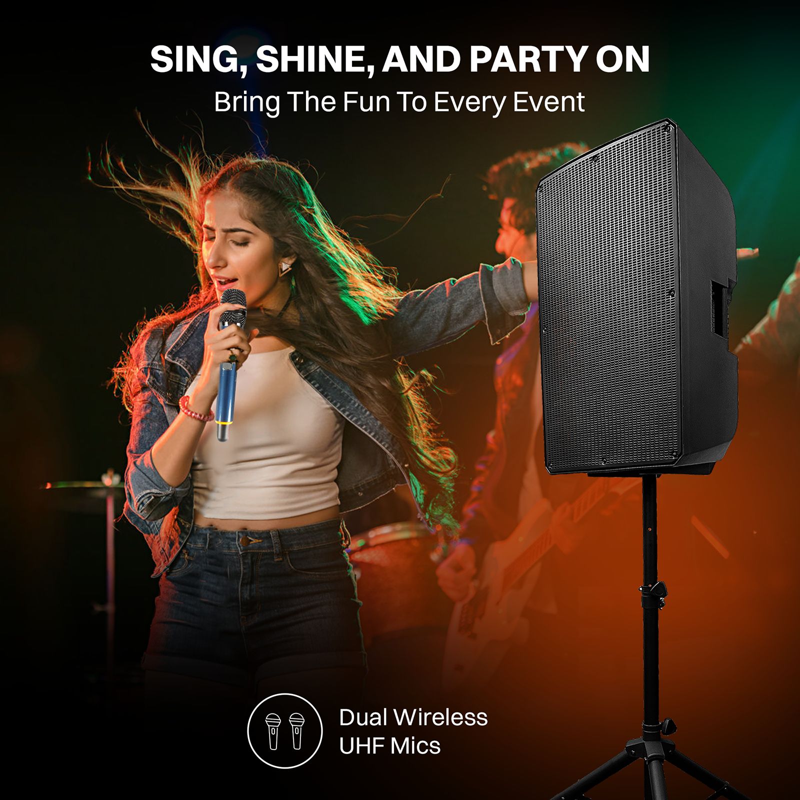 Croma 5000W Bluetooth Party Speaker with Mic (4 Preset DSP, 2.1 Channel, Black) Croma 5000W Bluetooth Party Speaker with Mic (4 Preset DSP, 2.1 Channel, Black)_6