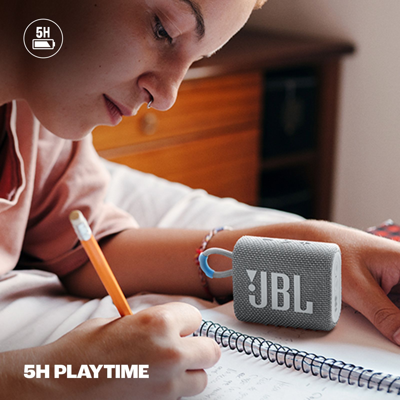 JBL Go 3 Eco 4.2W Portable Bluetooth Speaker (IP67 Waterproof, 5 Hours Playtime, 1.0 Channel, White)_16