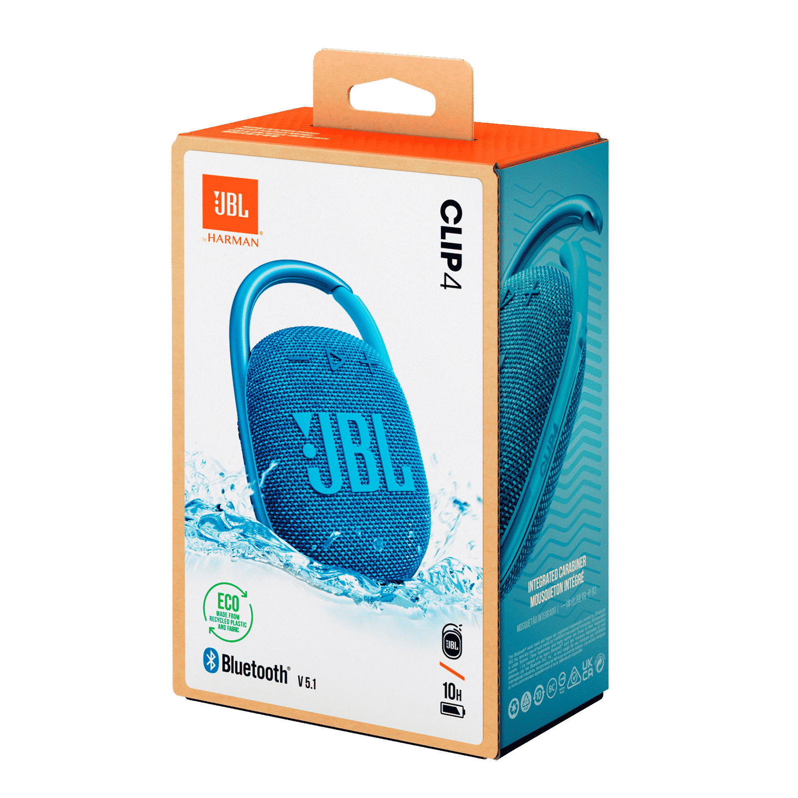 JBL Clip 4 Eco 5W Portable Bluetooth Speaker (IP67 Waterproof, 10 Hours Playtime, Blue)_11
