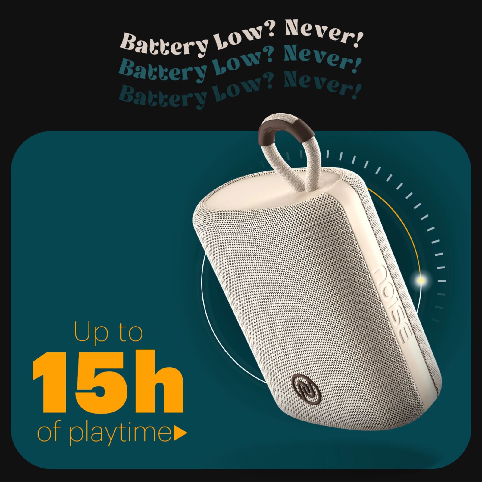 noise VIBE 2 5W Portable Bluetooth Speaker (IPX7 Water Resistant, TWS Pairing, Stereo Channel, Safari Beige) noise VIBE 2 5W Portable Bluetooth Speaker (IPX7 Water Resistant, TWS Pairing, Stereo Channel, Safari Beige)_13