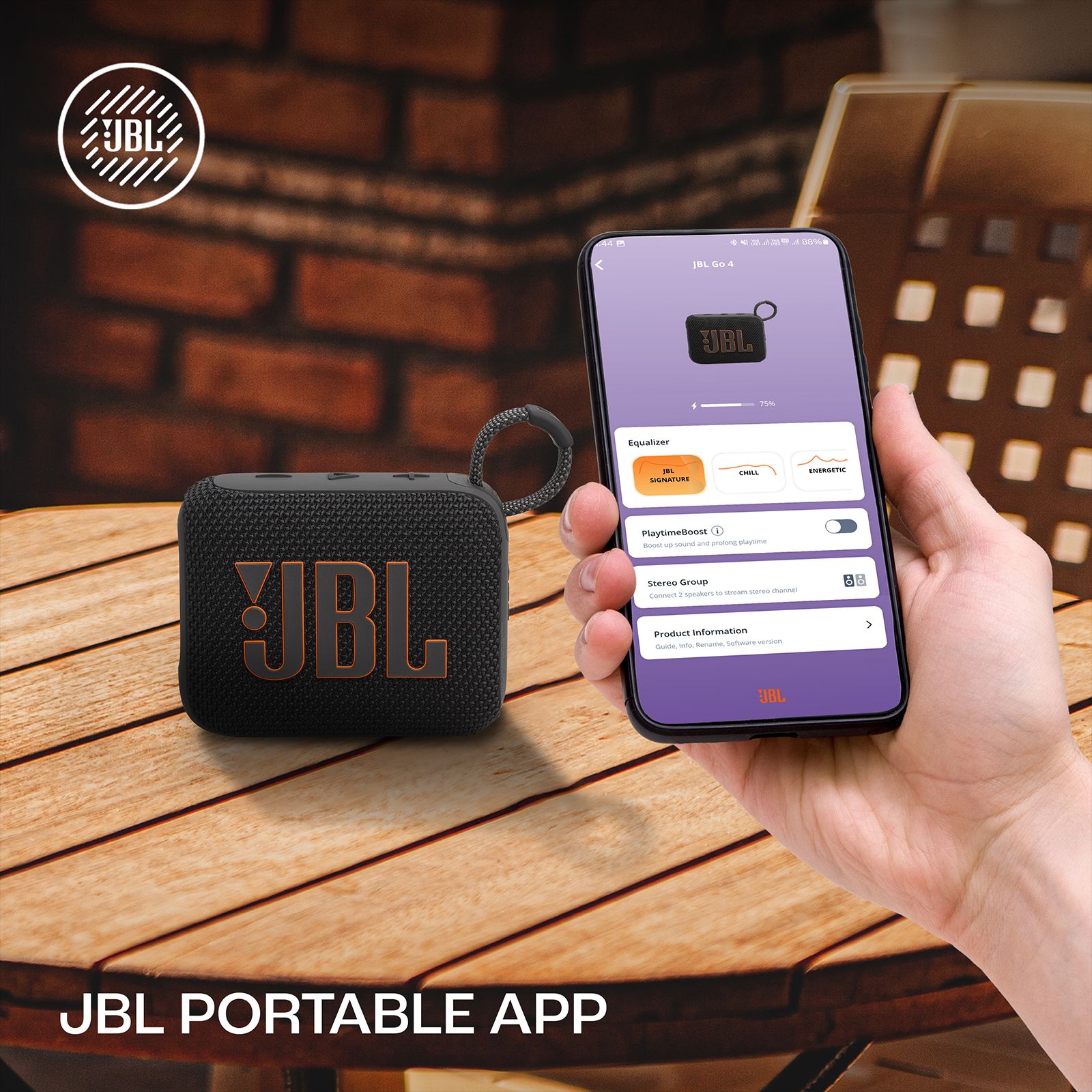 JBL Go 4 4.2W Portable Bluetooth Speaker (IP67 Waterproof, JBL Pro Sound with Punchy Bass, Stereo Channel, Black)_20