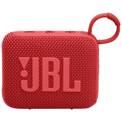 JBL Go 4 4.2W Portable Bluetooth Speaker (IP67 Waterproof, 7 Hours Playtime, Stereo Channel, Red)