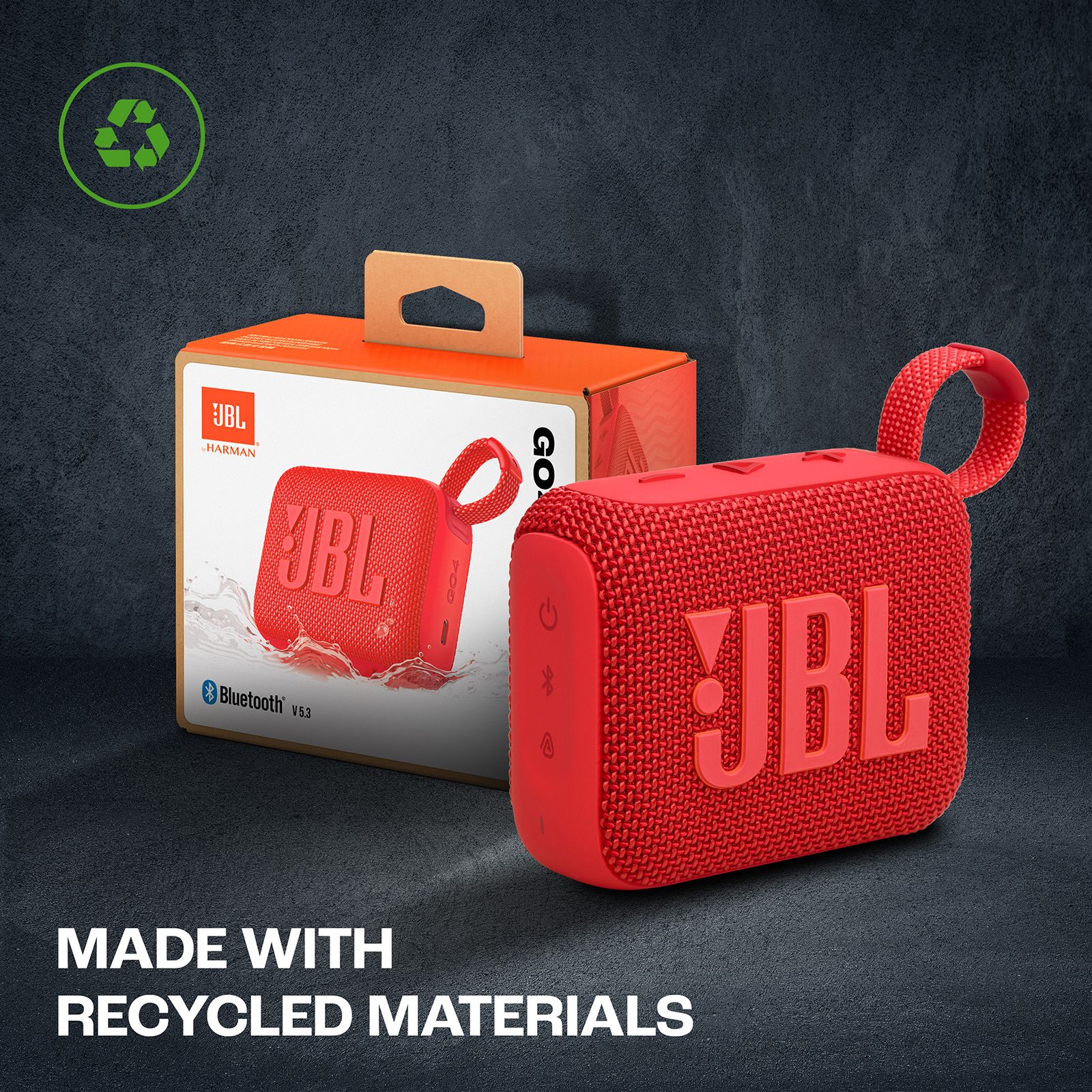 JBL Go 4 4.2W Portable Bluetooth Speaker (IP67 Waterproof, 7 Hours Playtime, Stereo Channel, Red) JBL Go 4 4.2W Portable Bluetooth Speaker (IP67 Waterproof, 7 Hours Playtime, Stereo Channel, Red)_16