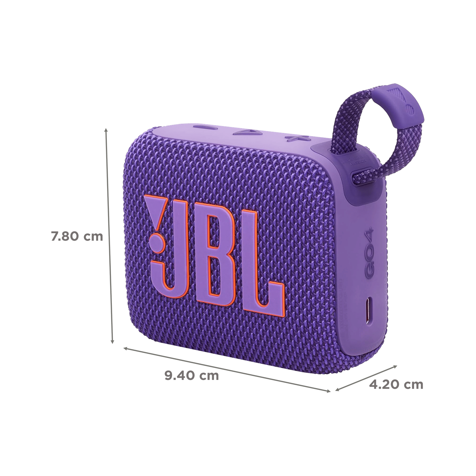 JBL Go 4 4.2W Portable Bluetooth Speaker (IP67 Waterproof, 7 Hours Playtime, Stereo Channel, Purple) JBL Go 4 4.2W Portable Bluetooth Speaker (IP67 Waterproof, 7 Hours Playtime, Stereo Channel, Purple)_3
